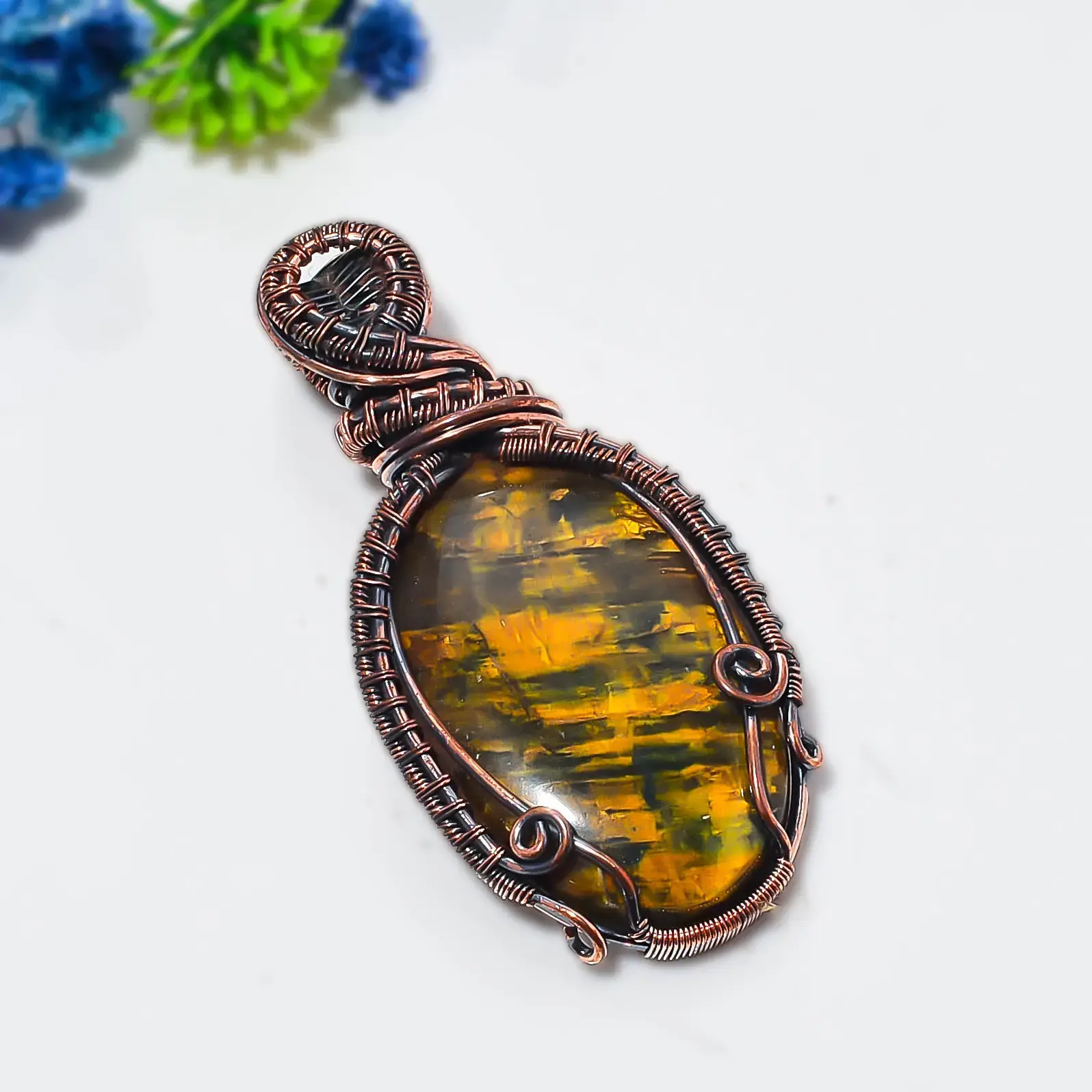 Copper Wire Pendant thumb