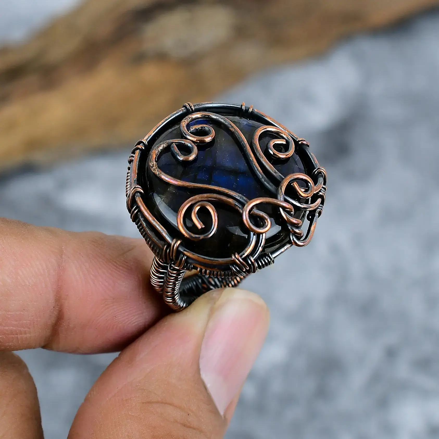 Copper Wire Ring thumb