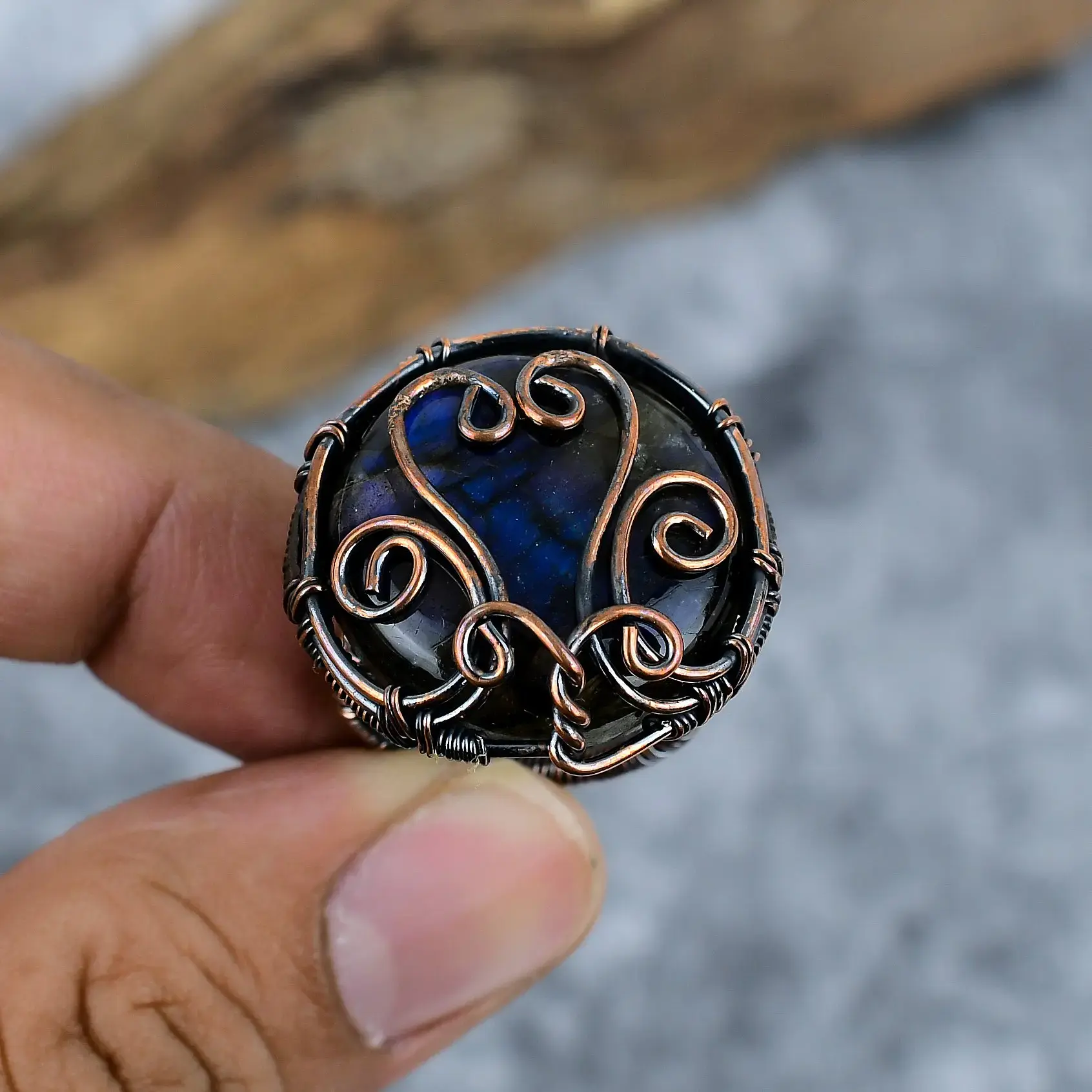 Copper Wire Ring thumb