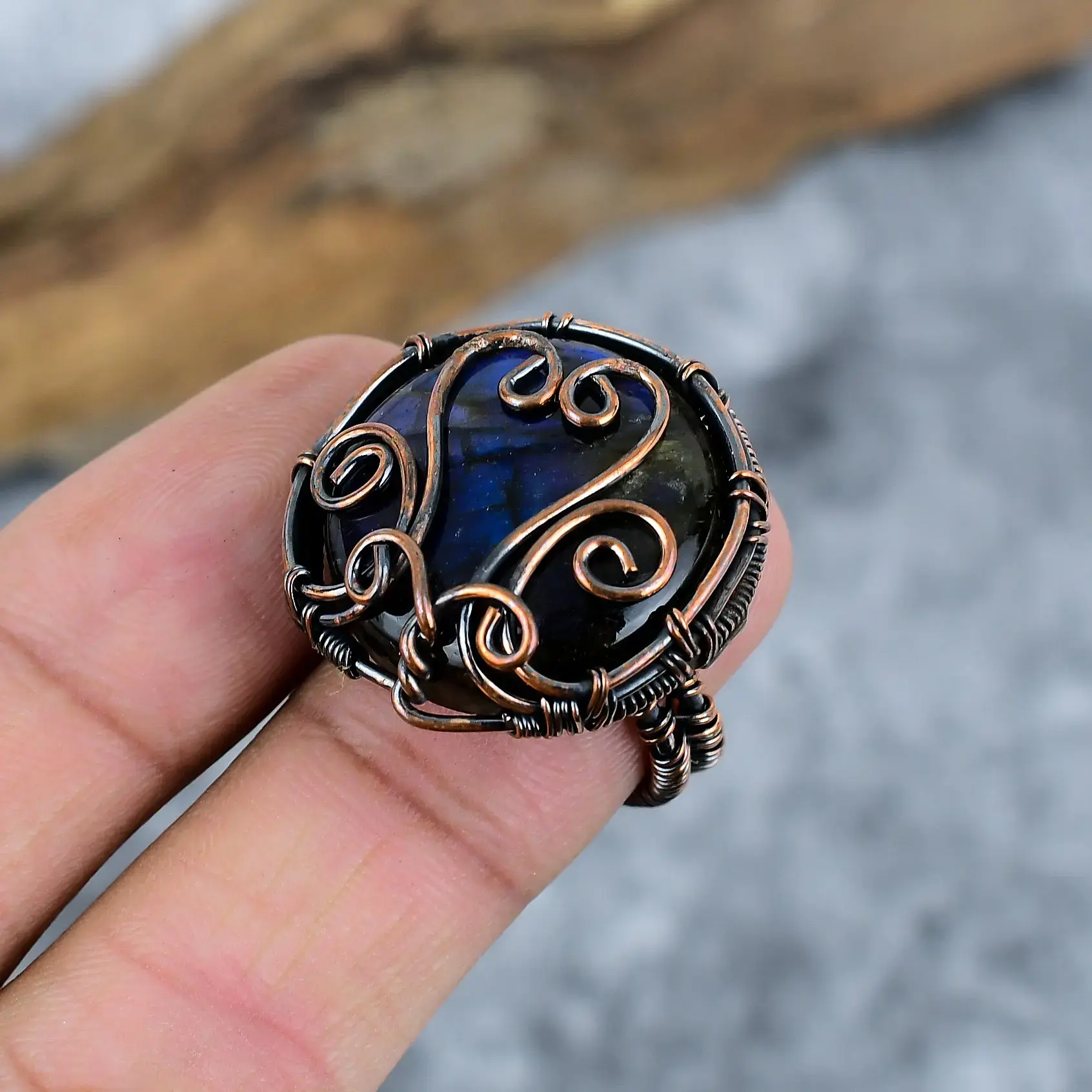 Copper Wire Ring thumb