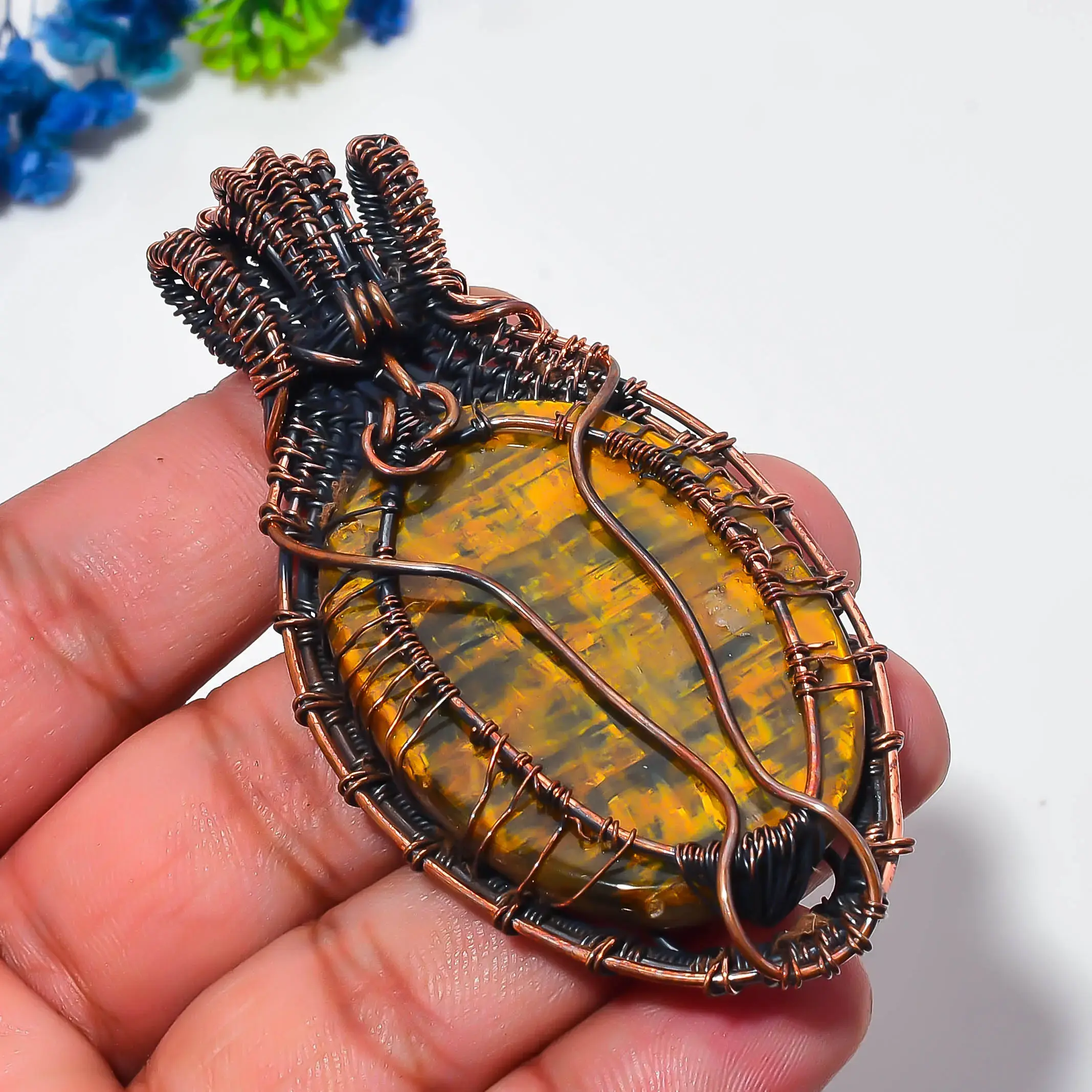 Copper Wire Pendant thumb