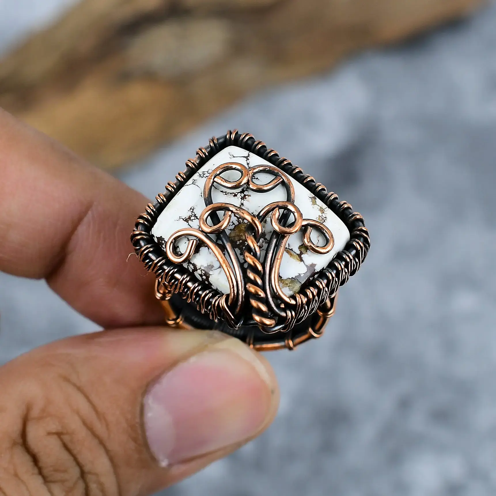 Copper Wire Ring thumb