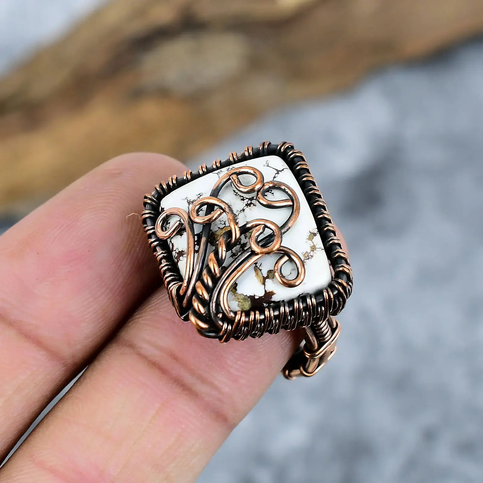 Copper Wire Ring thumb