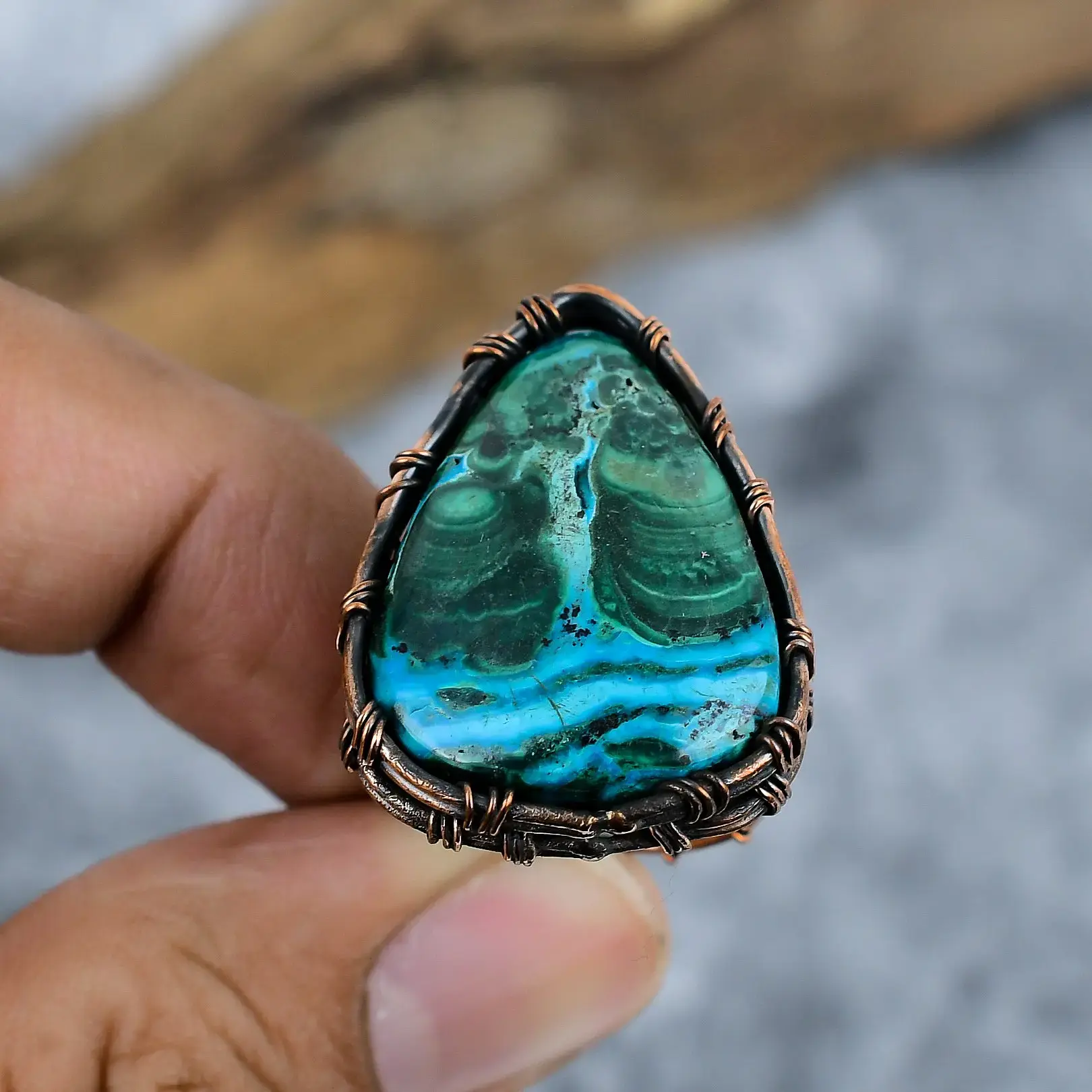 Copper Wire Ring thumb