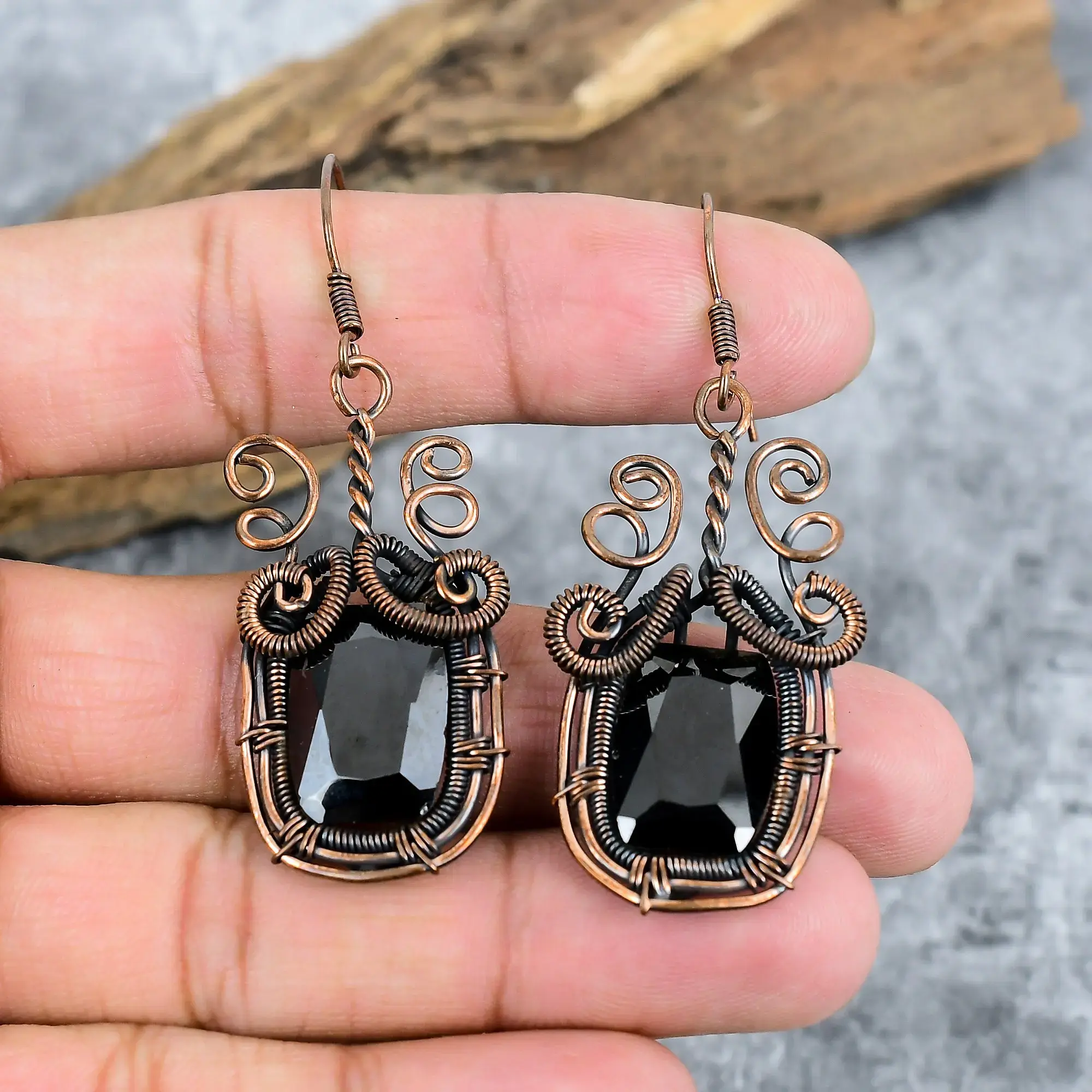 Copper Earrings thumb