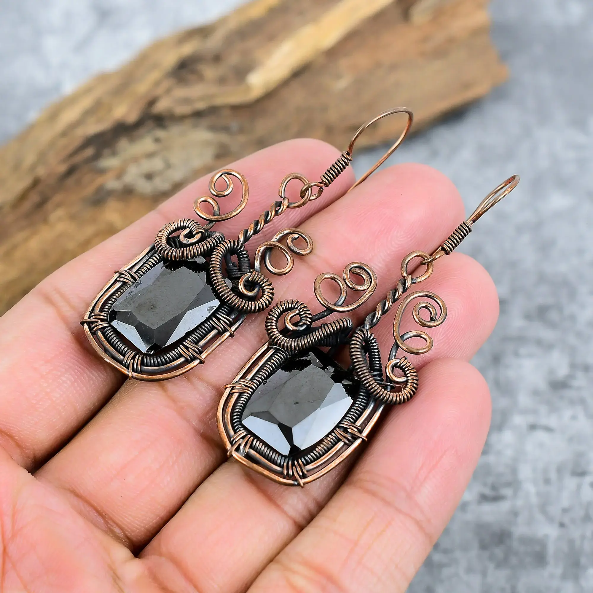 Copper Earrings thumb
