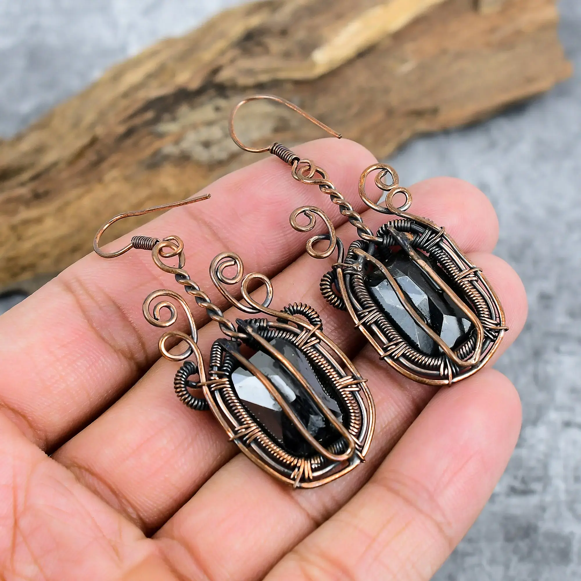 Copper Earrings thumb
