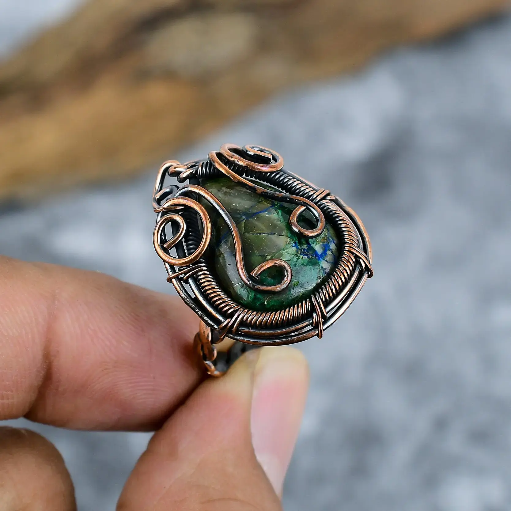 Copper Wire Ring thumb