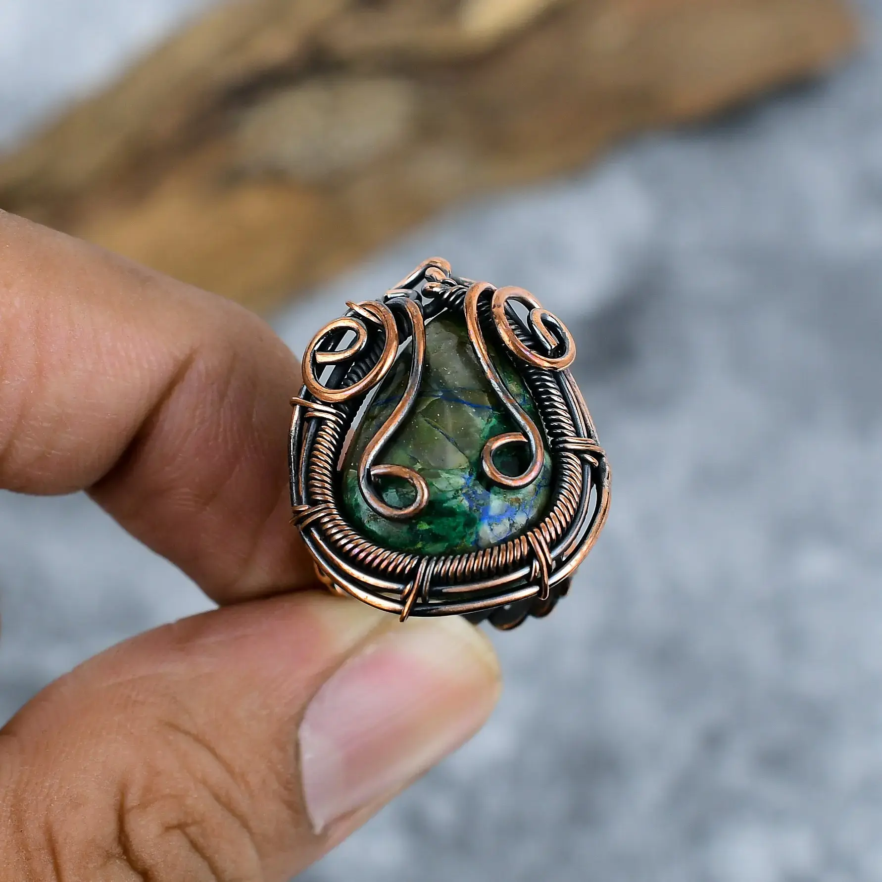 Copper Wire Ring thumb