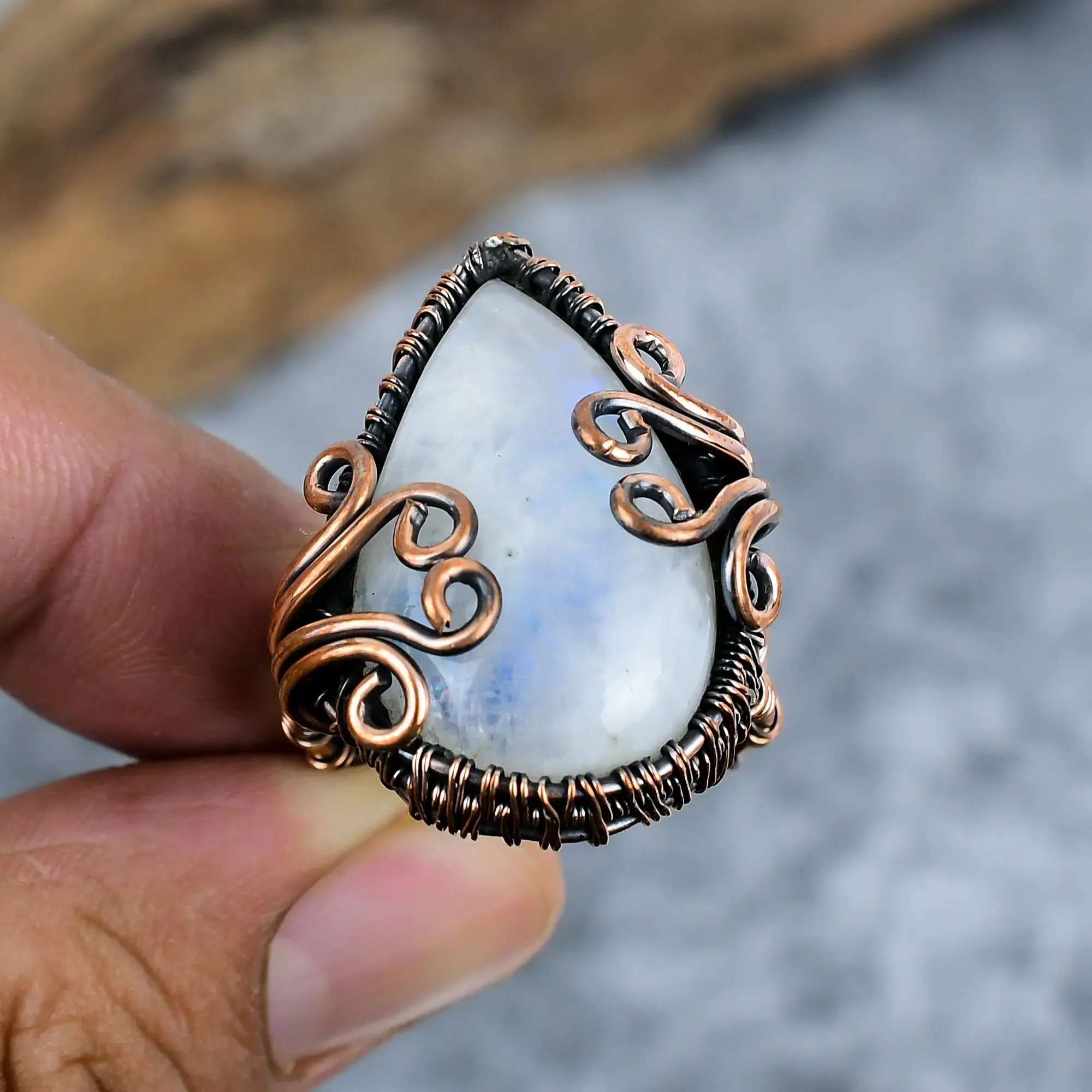 Copper Wire Ring thumb