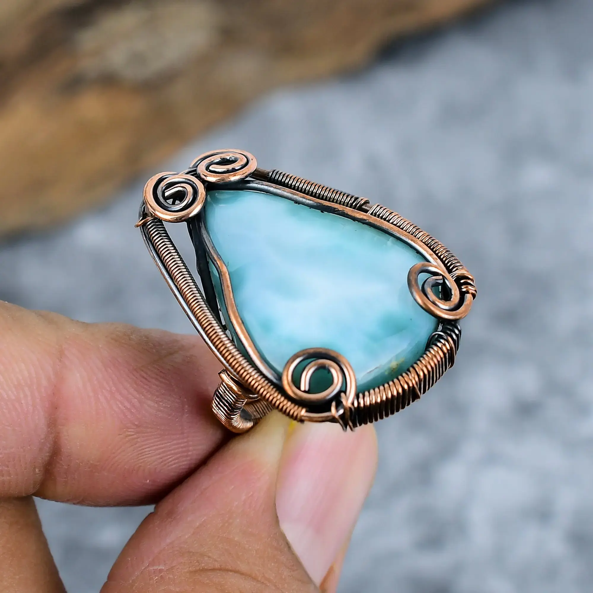 Copper Wire Ring thumb