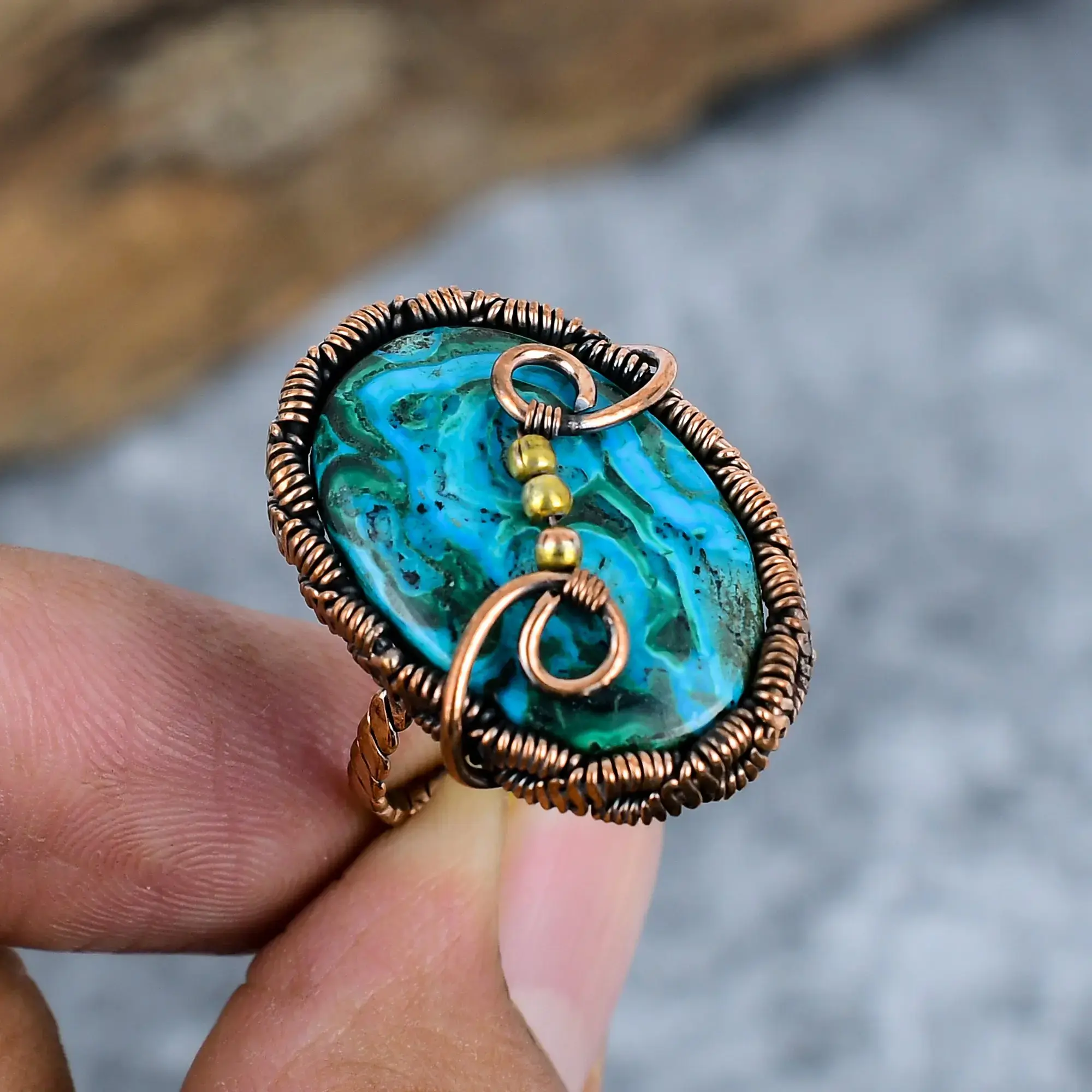 Copper Wire Ring thumb