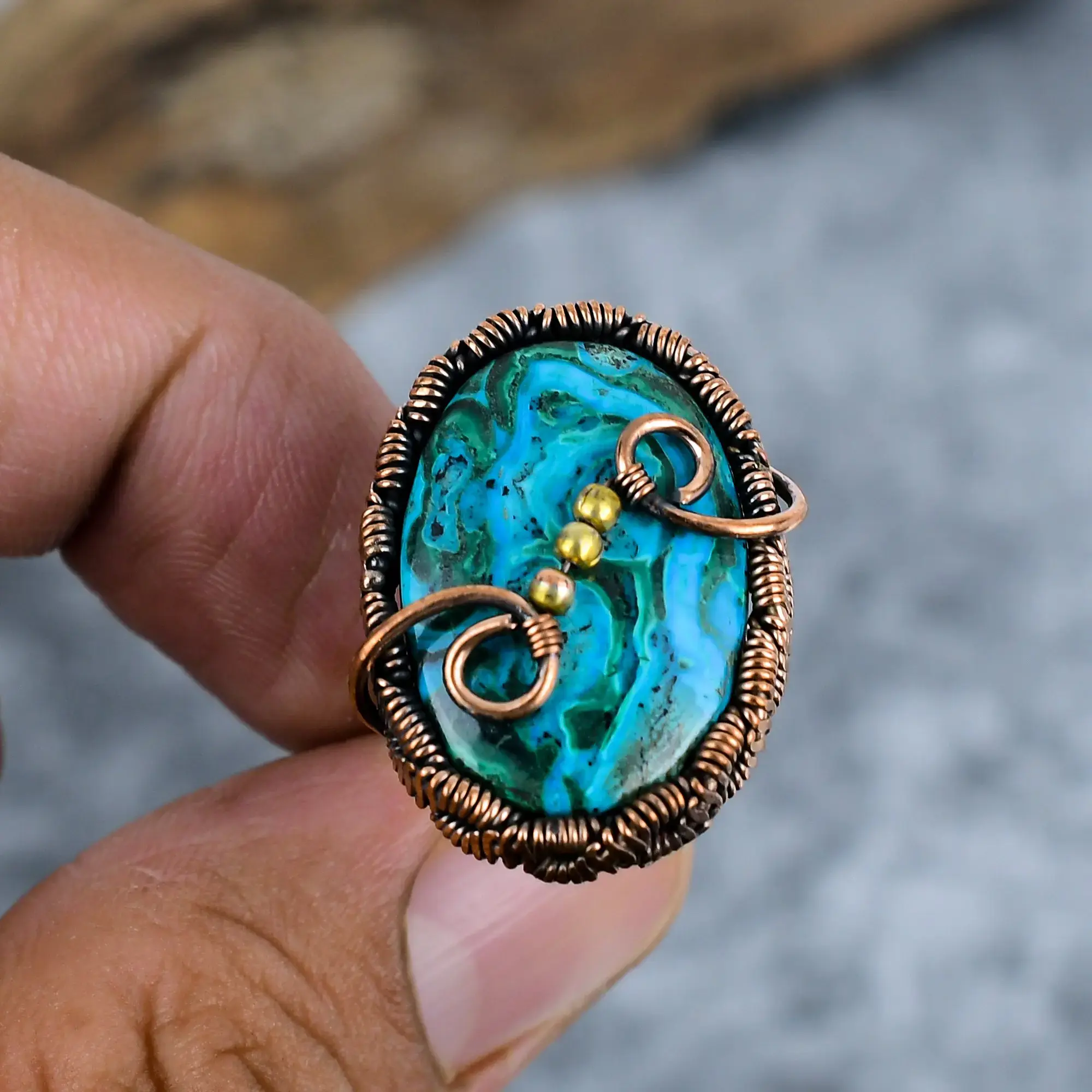 Copper Wire Ring thumb