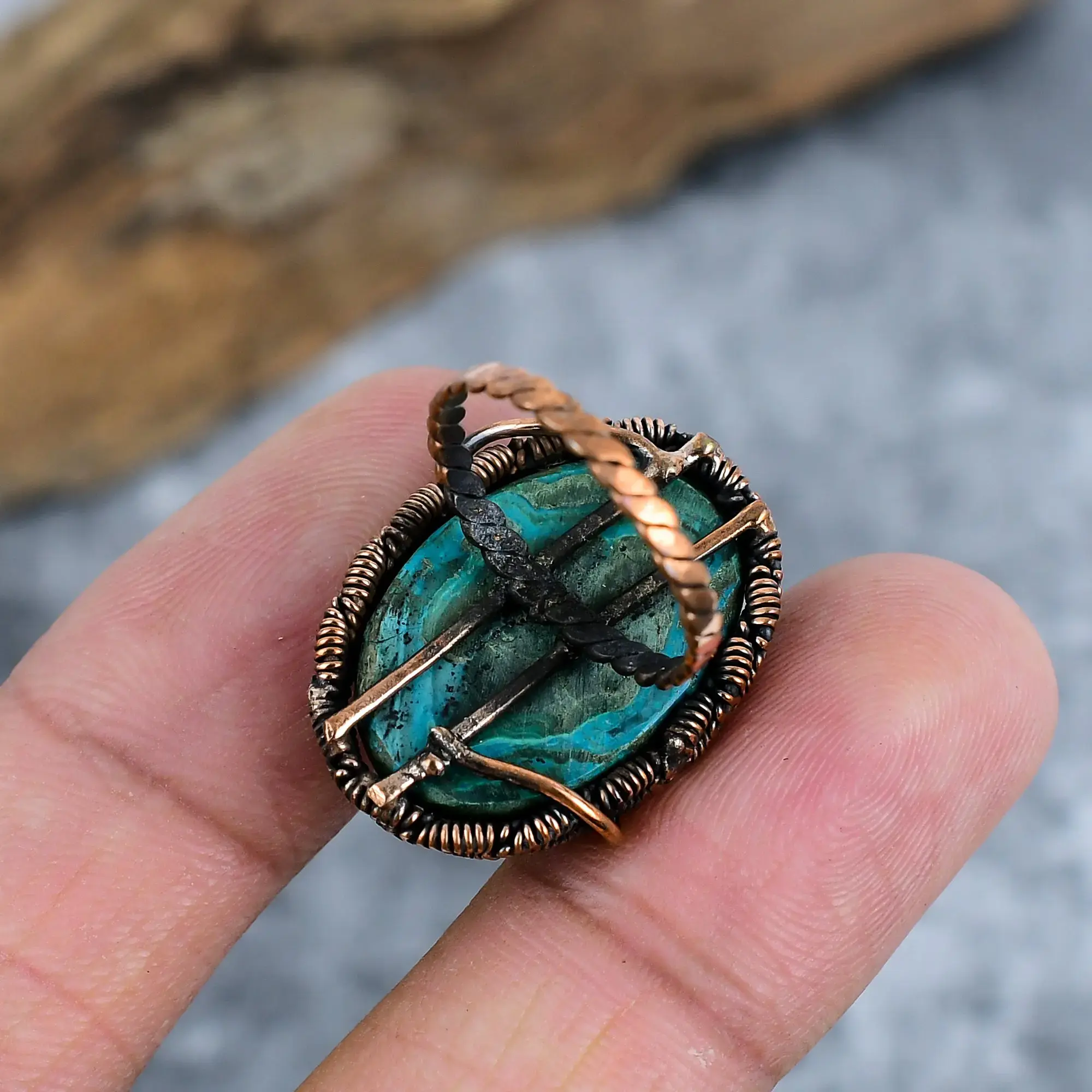 Copper Wire Ring thumb