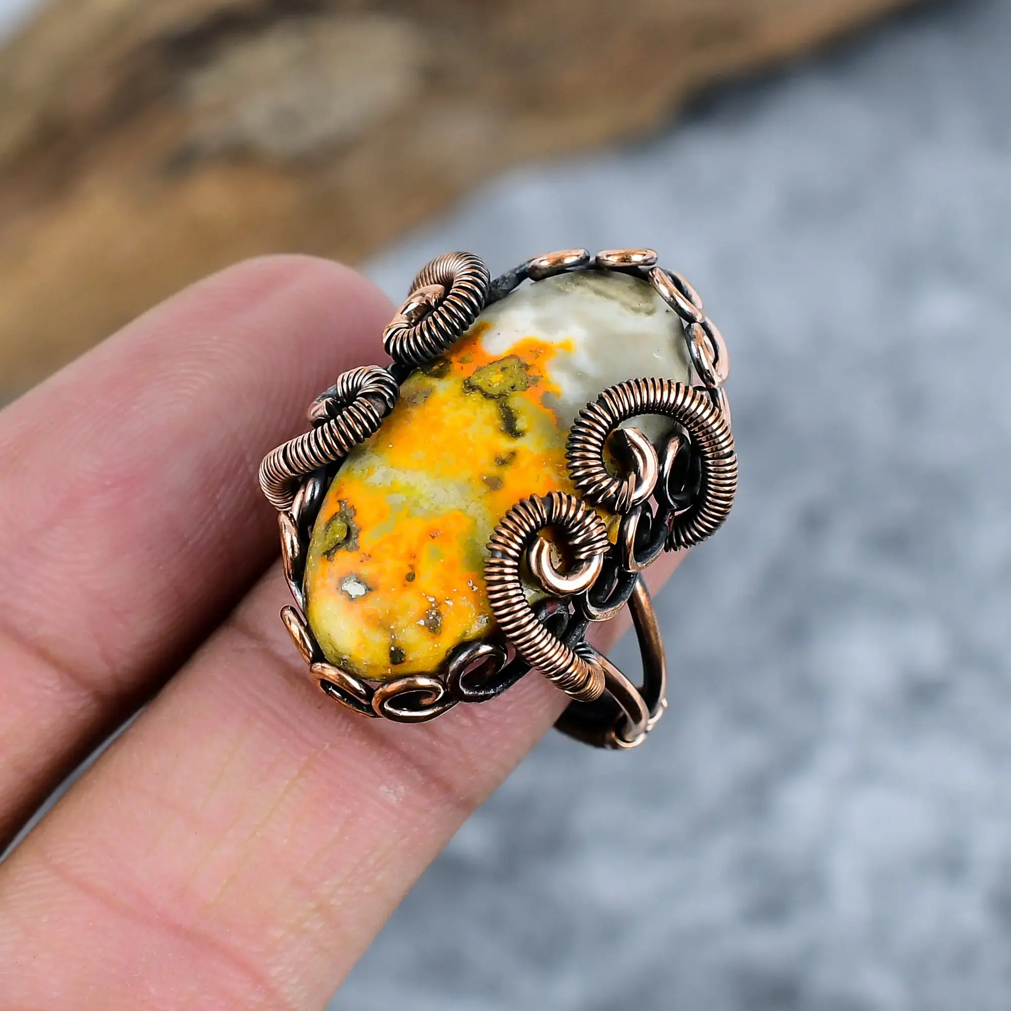 Copper Wire Ring thumb