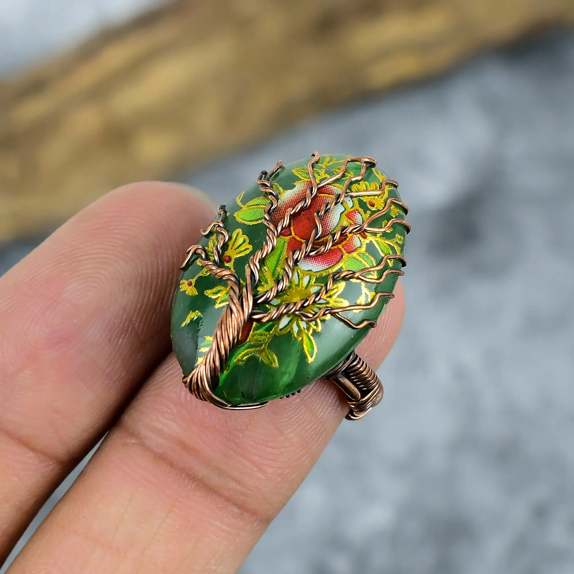 Copper Wire Ring thumb