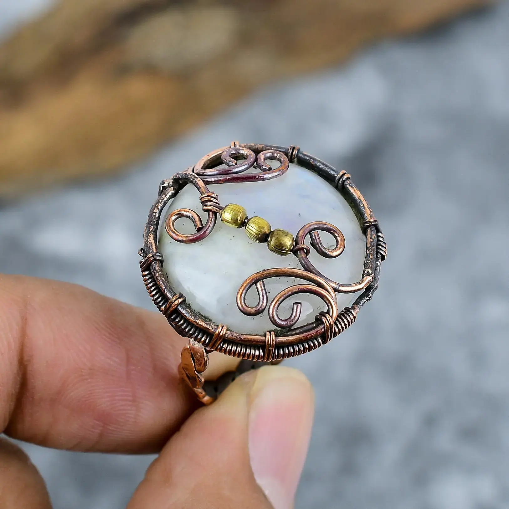 Copper Wire Ring thumb