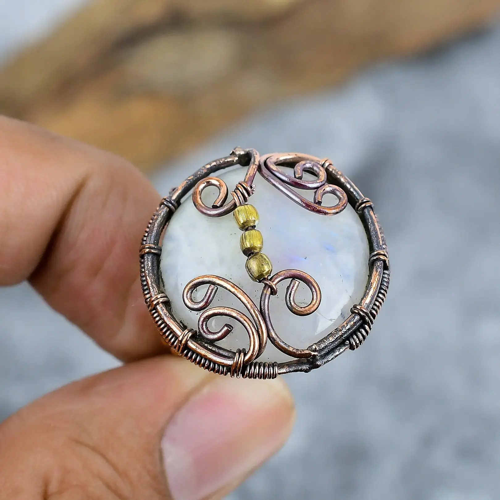 Copper Wire Ring thumb