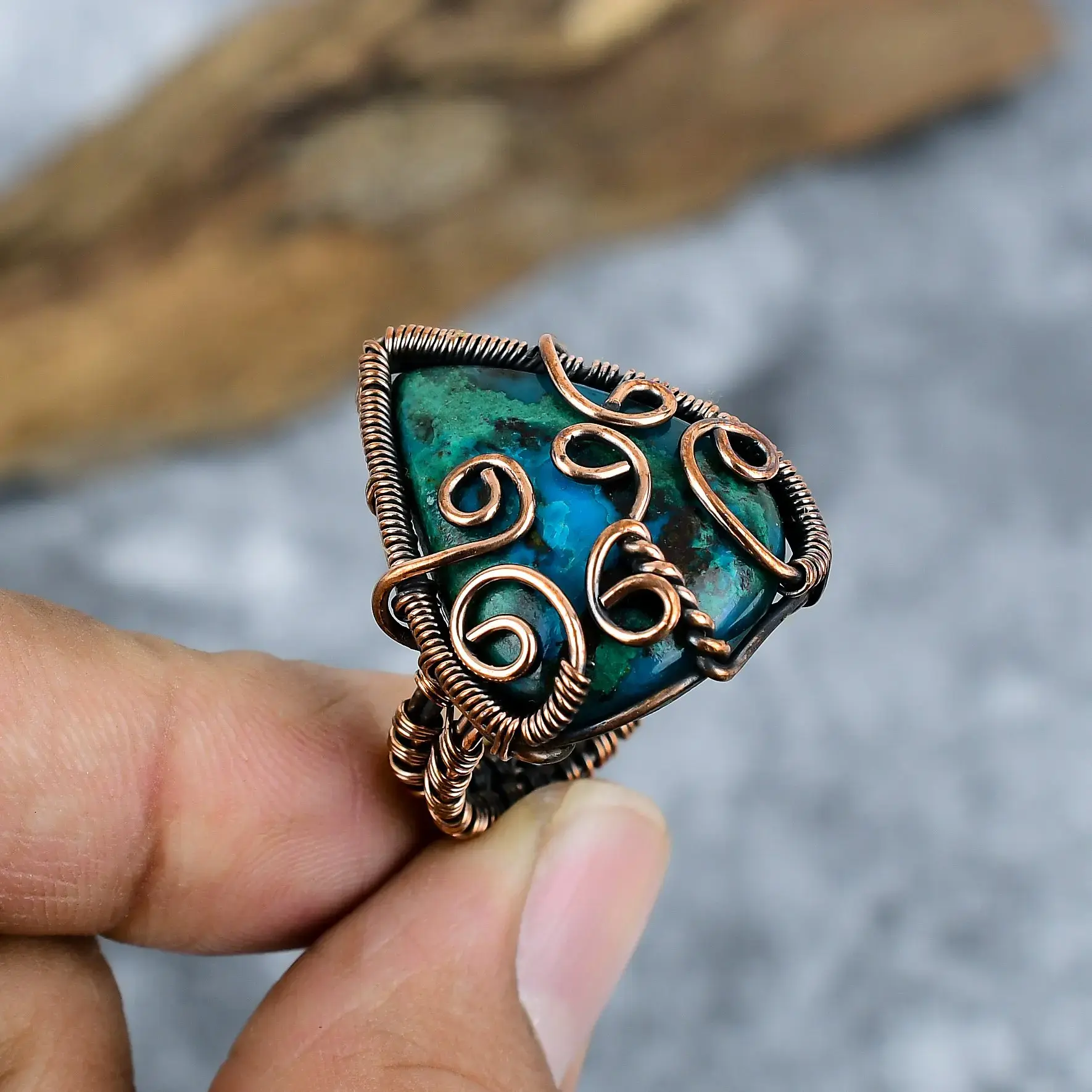 Copper Wire Ring thumb