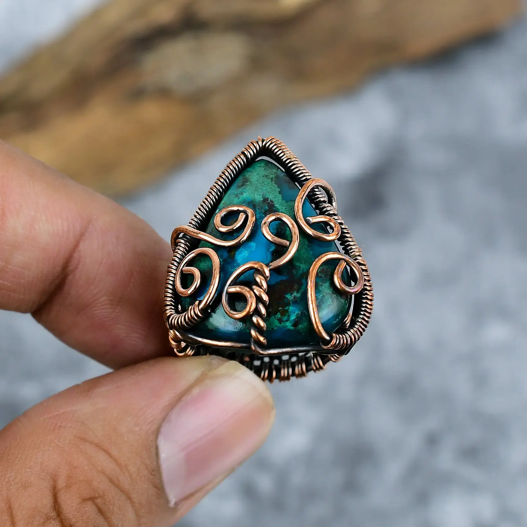 Copper Wire Ring thumb