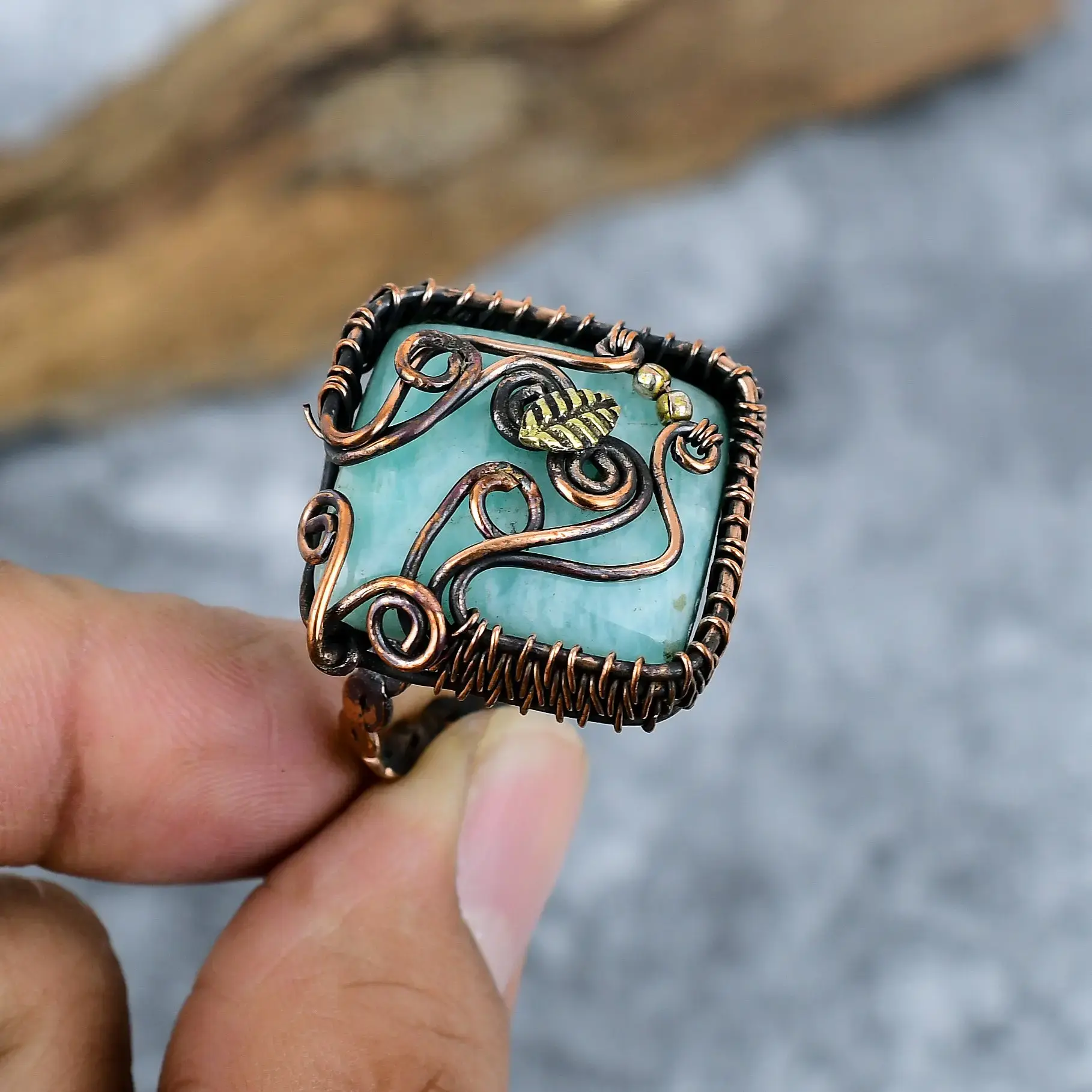 Copper Wire Ring thumb