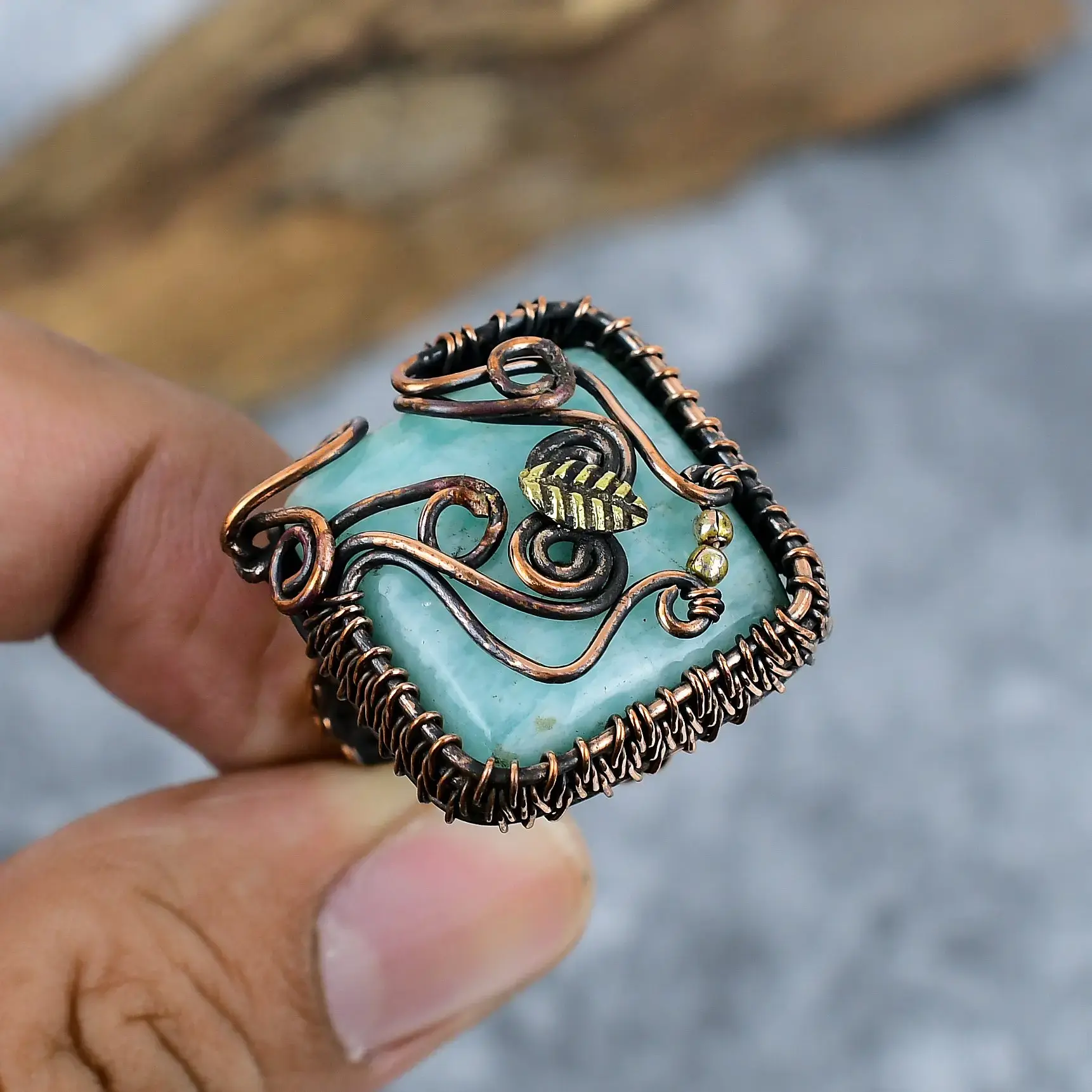 Copper Wire Ring thumb