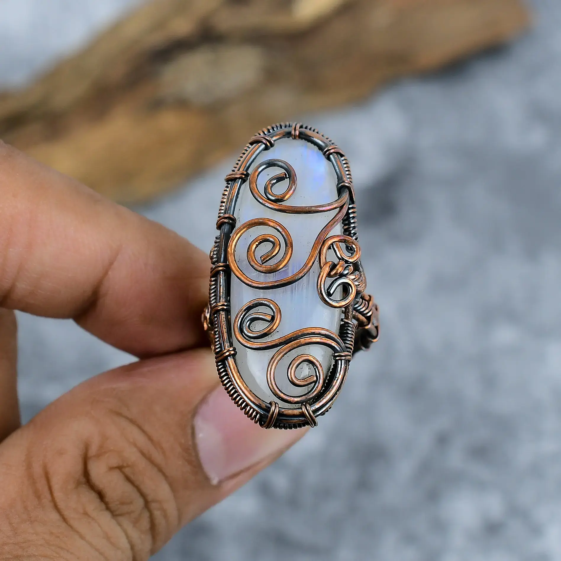 Copper Wire Ring thumb