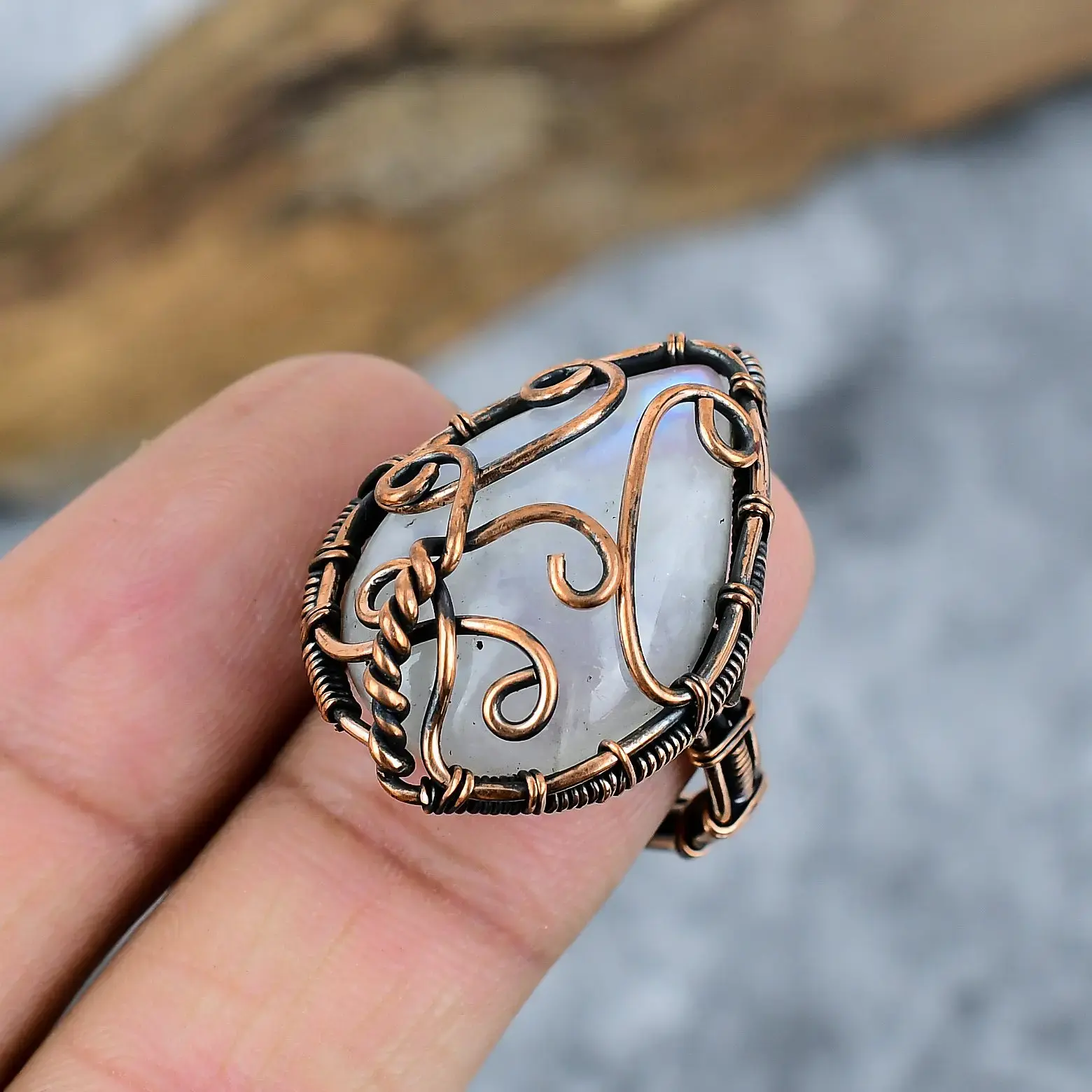 Copper Wire Ring thumb