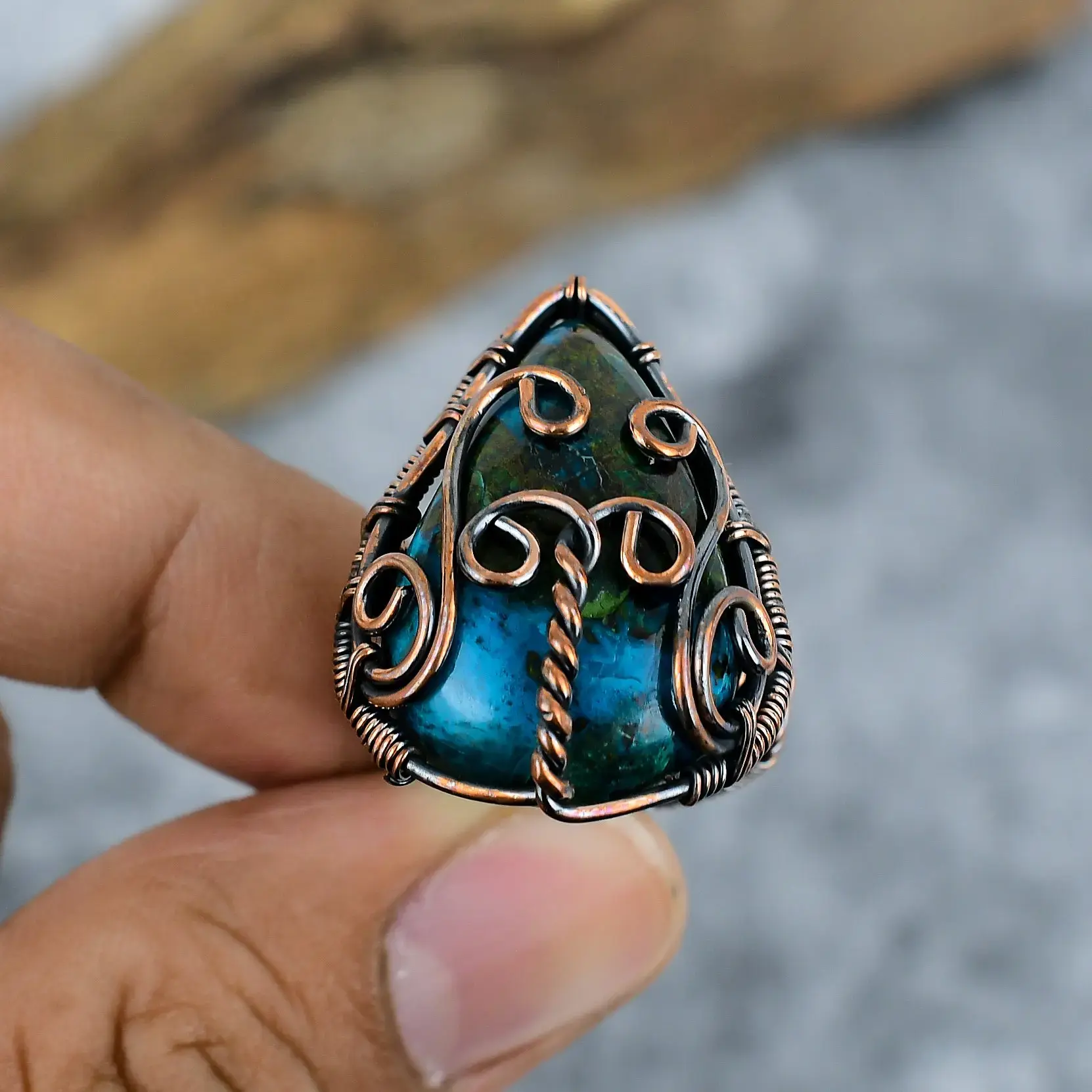 Copper Wire Ring thumb