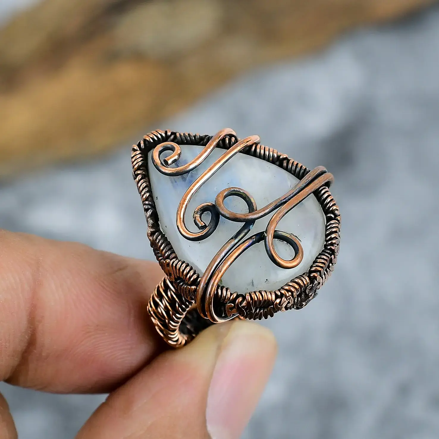 Copper Wire Ring thumb