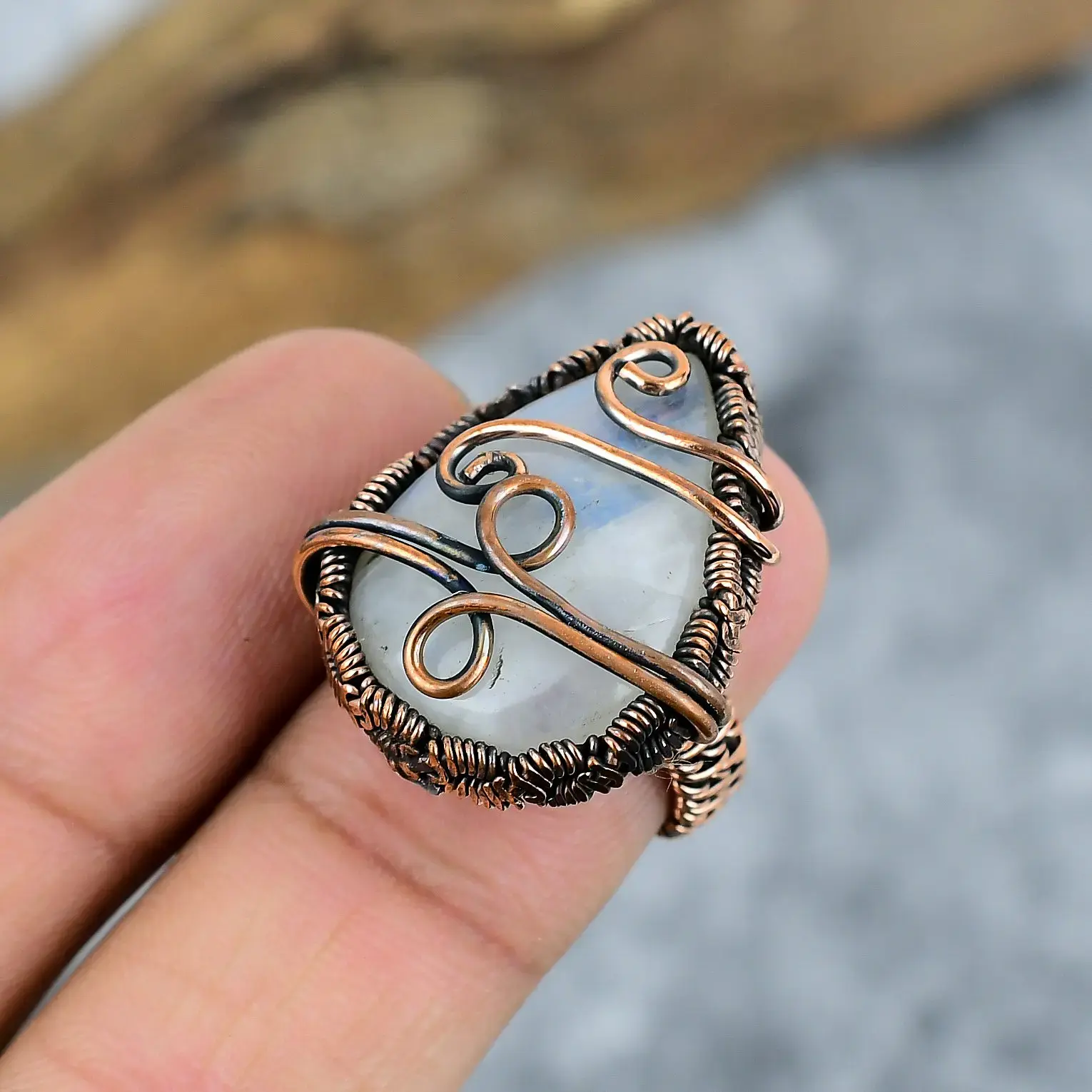 Copper Wire Ring thumb