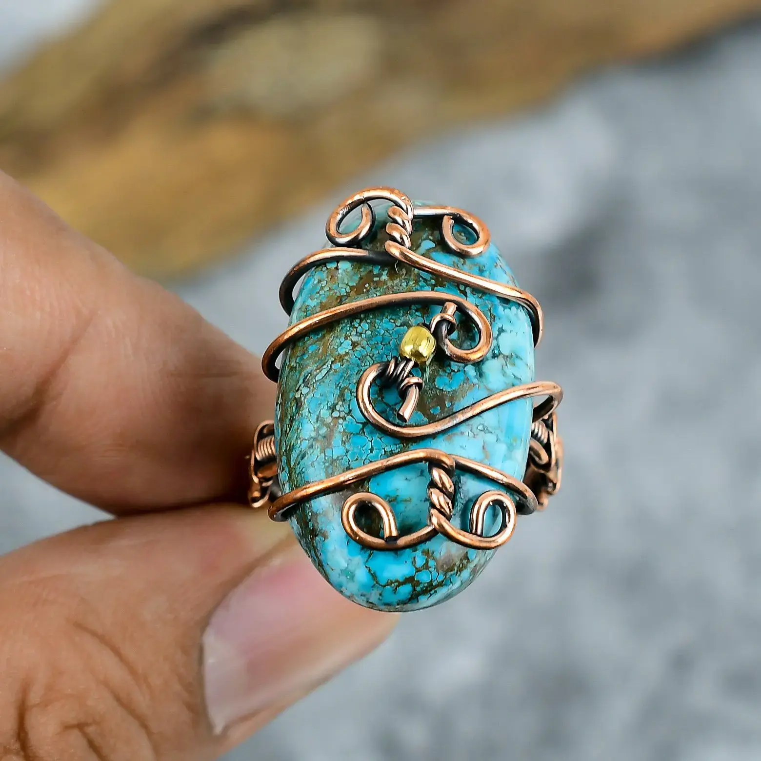 Copper Wire Ring thumb