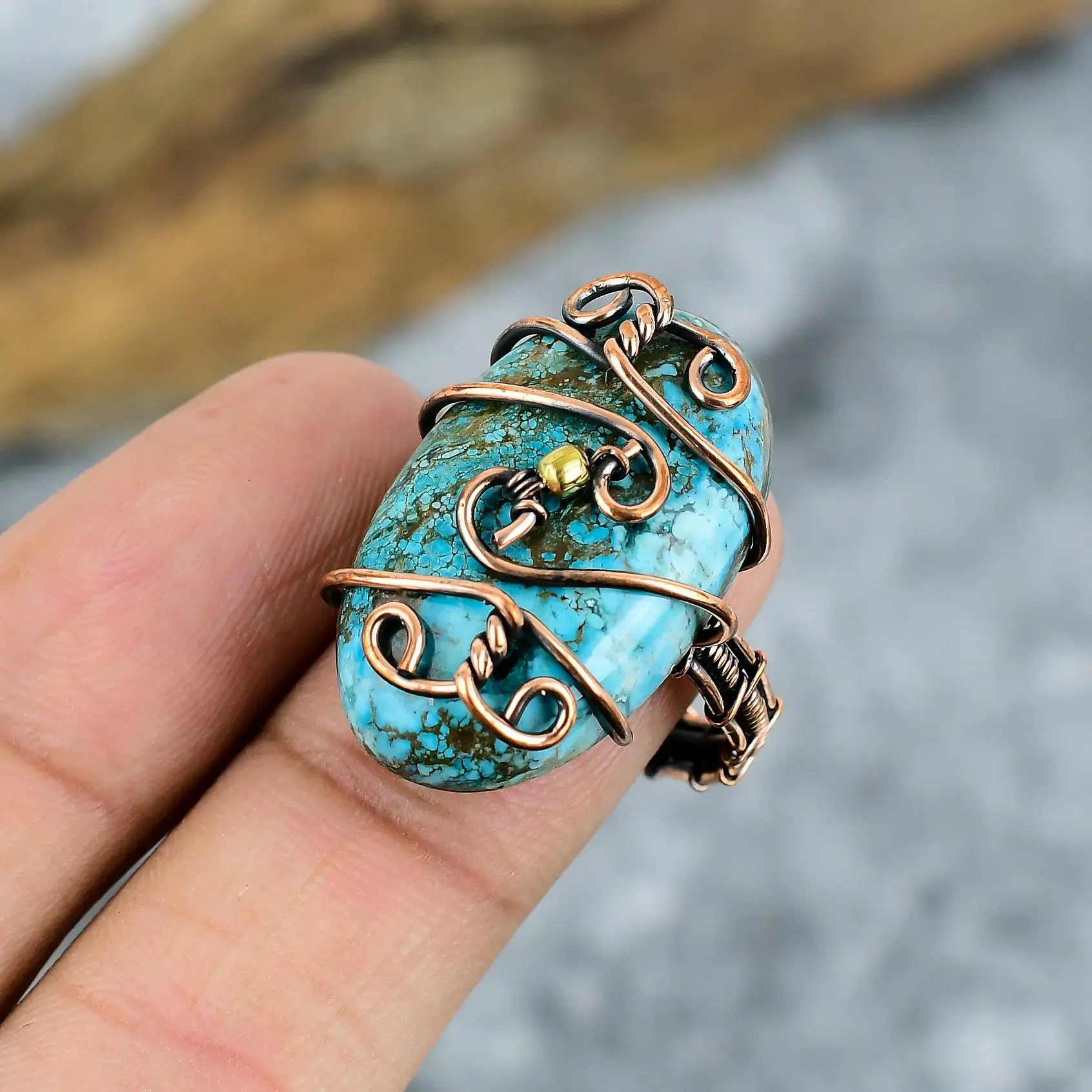 Copper Wire Ring thumb