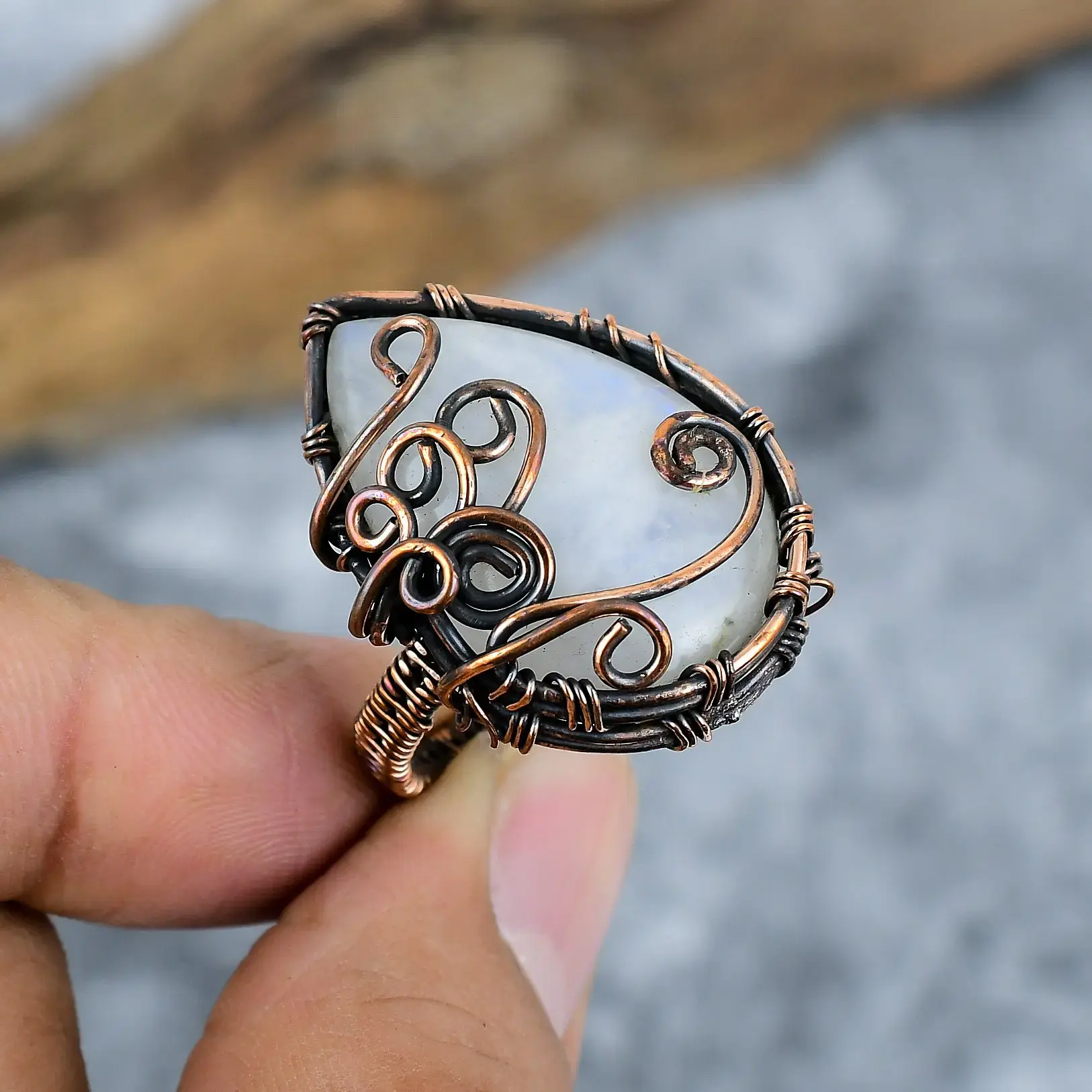 Copper Wire Ring thumb