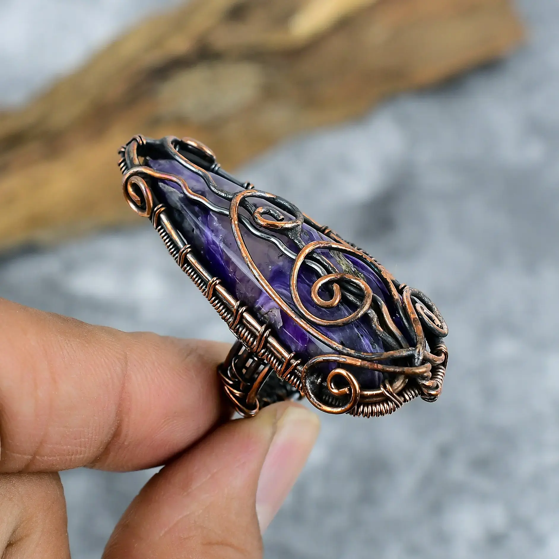 Copper Wire Ring thumb