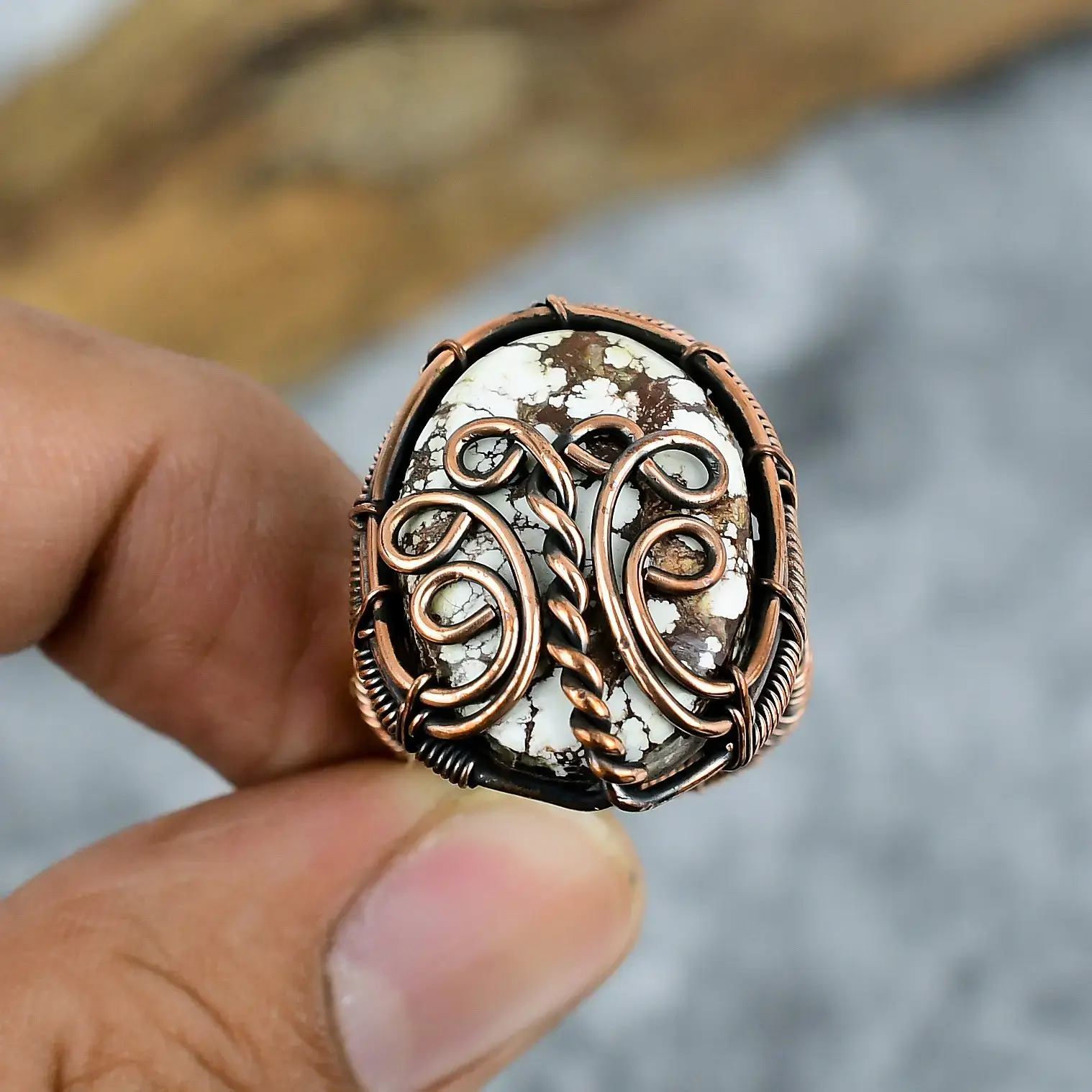 Copper Wire Ring thumb