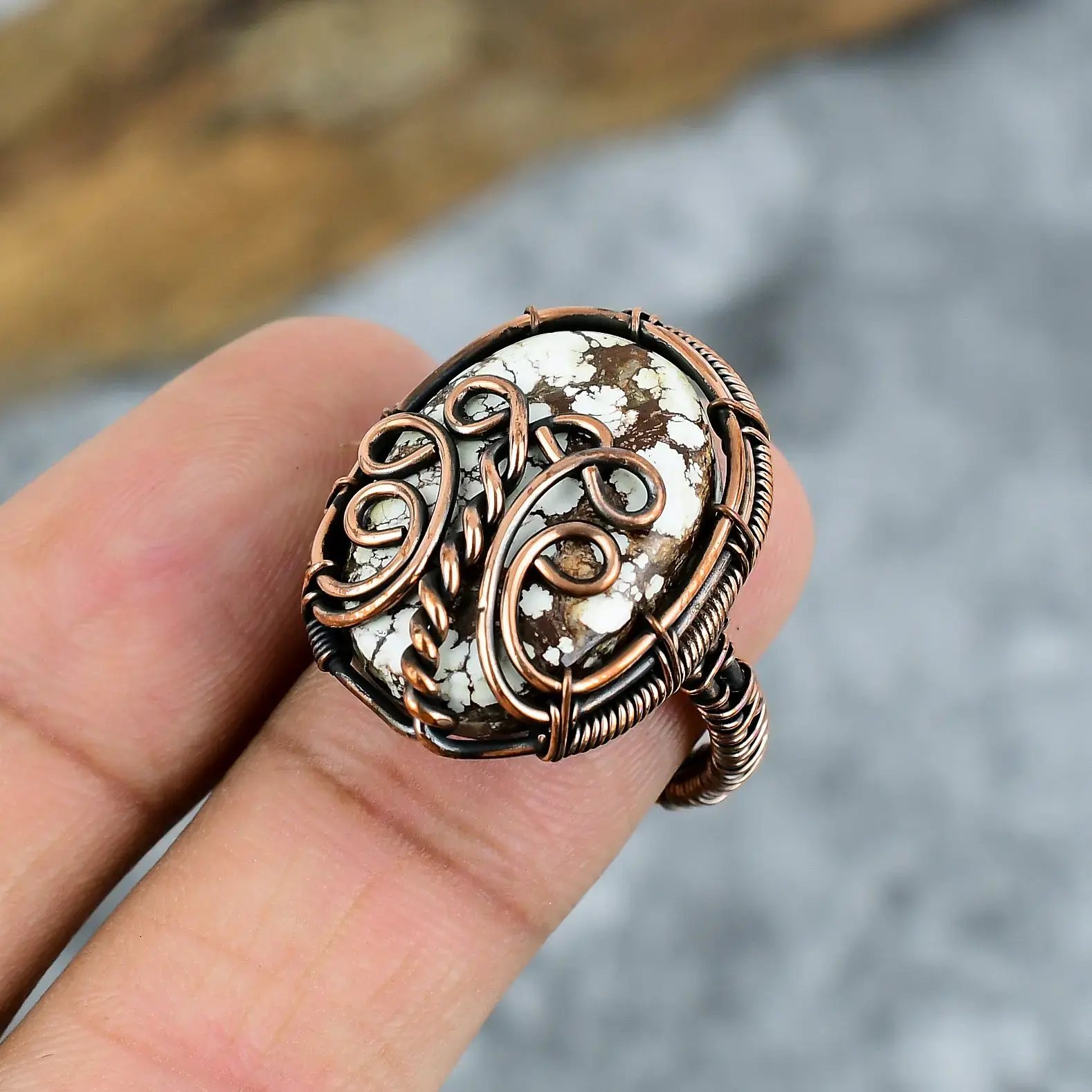 Copper Wire Ring thumb