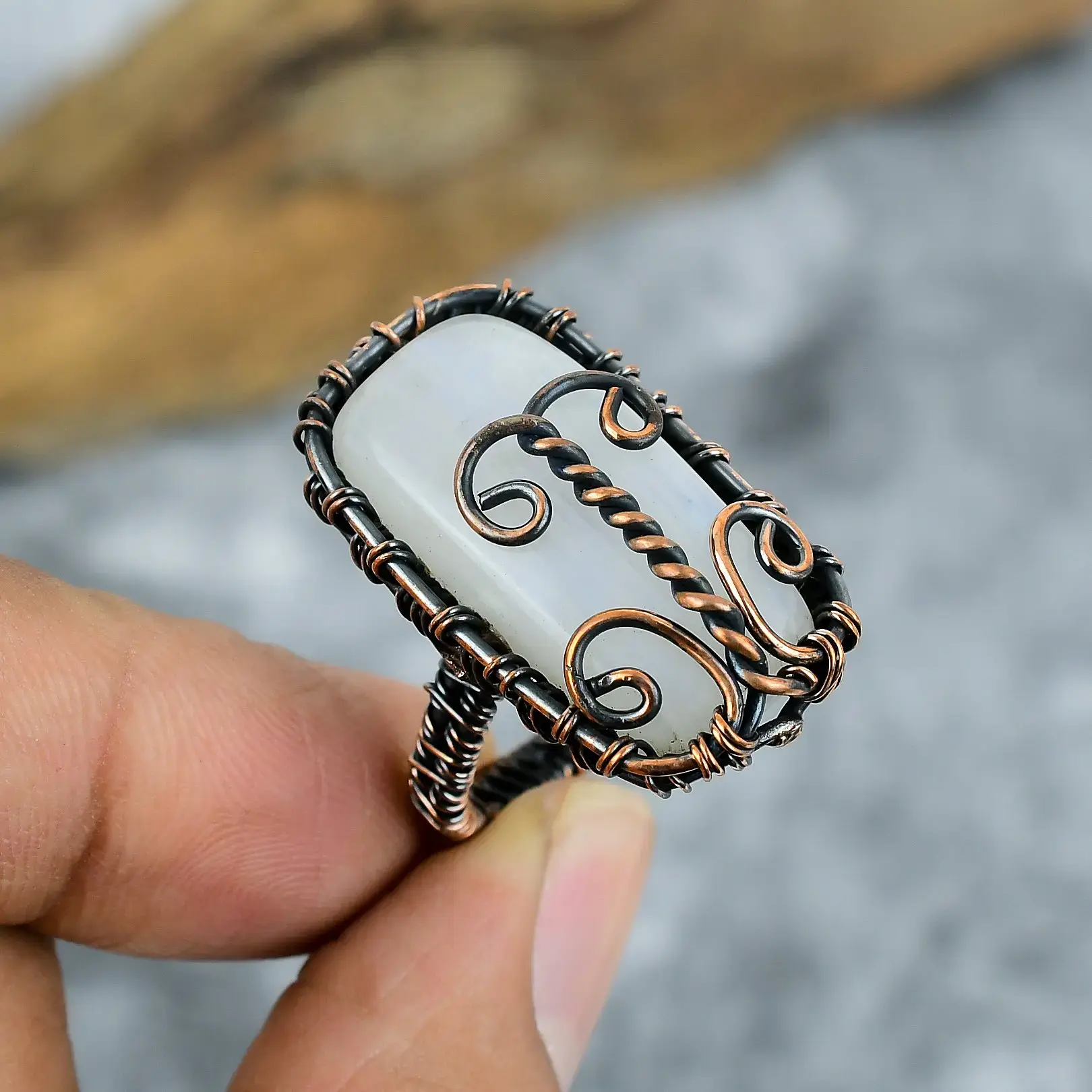 Copper Wire Ring thumb