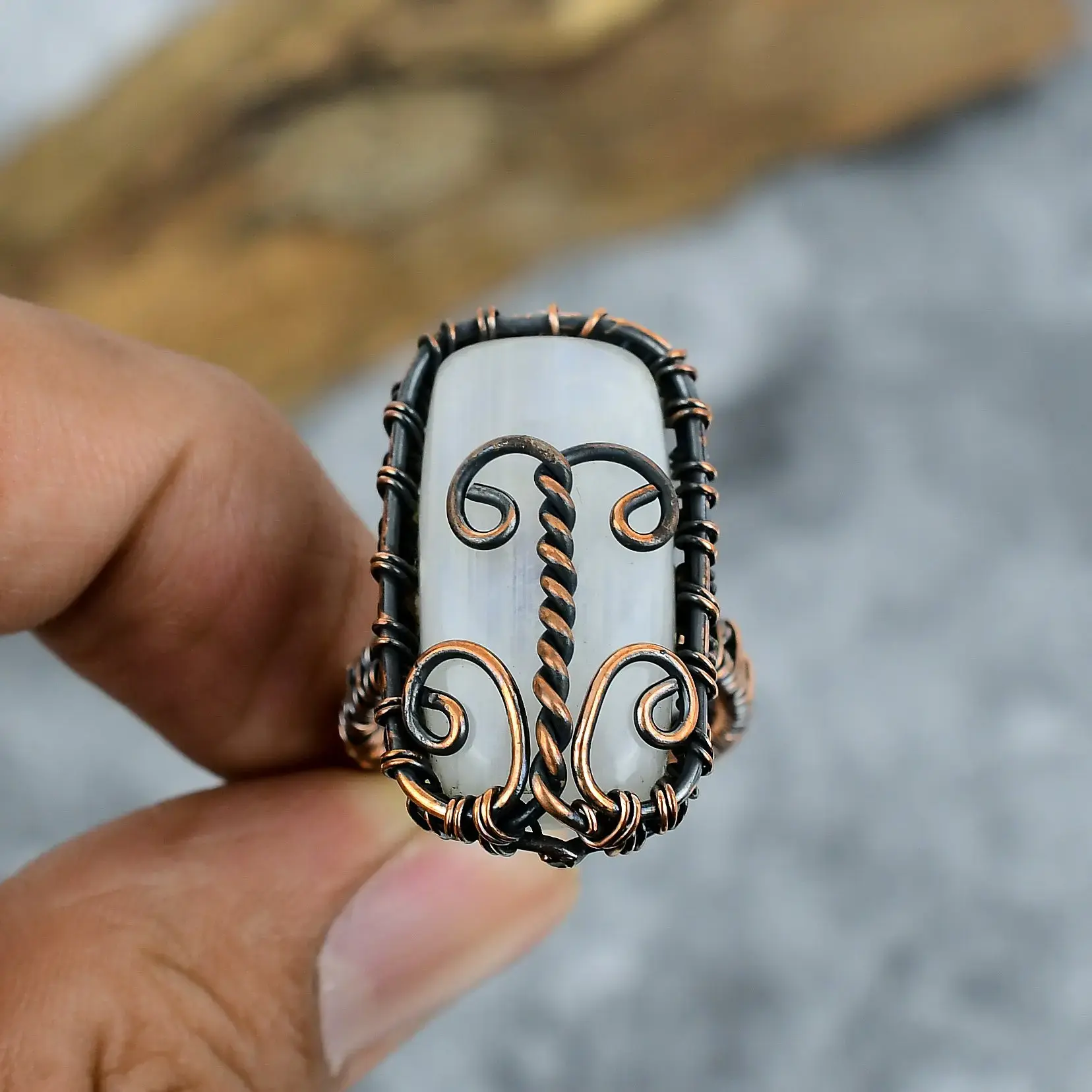 Copper Wire Ring thumb