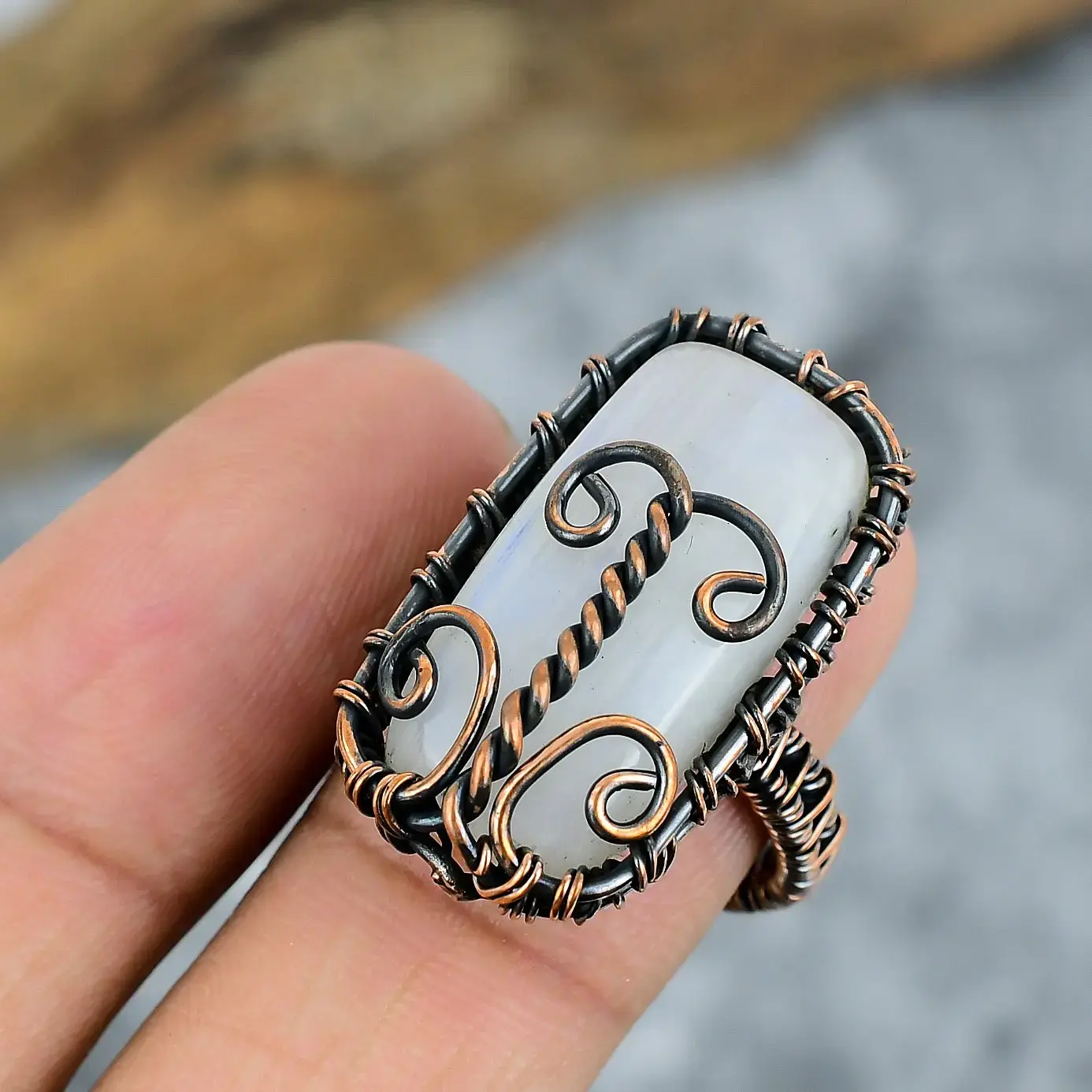 Copper Wire Ring thumb