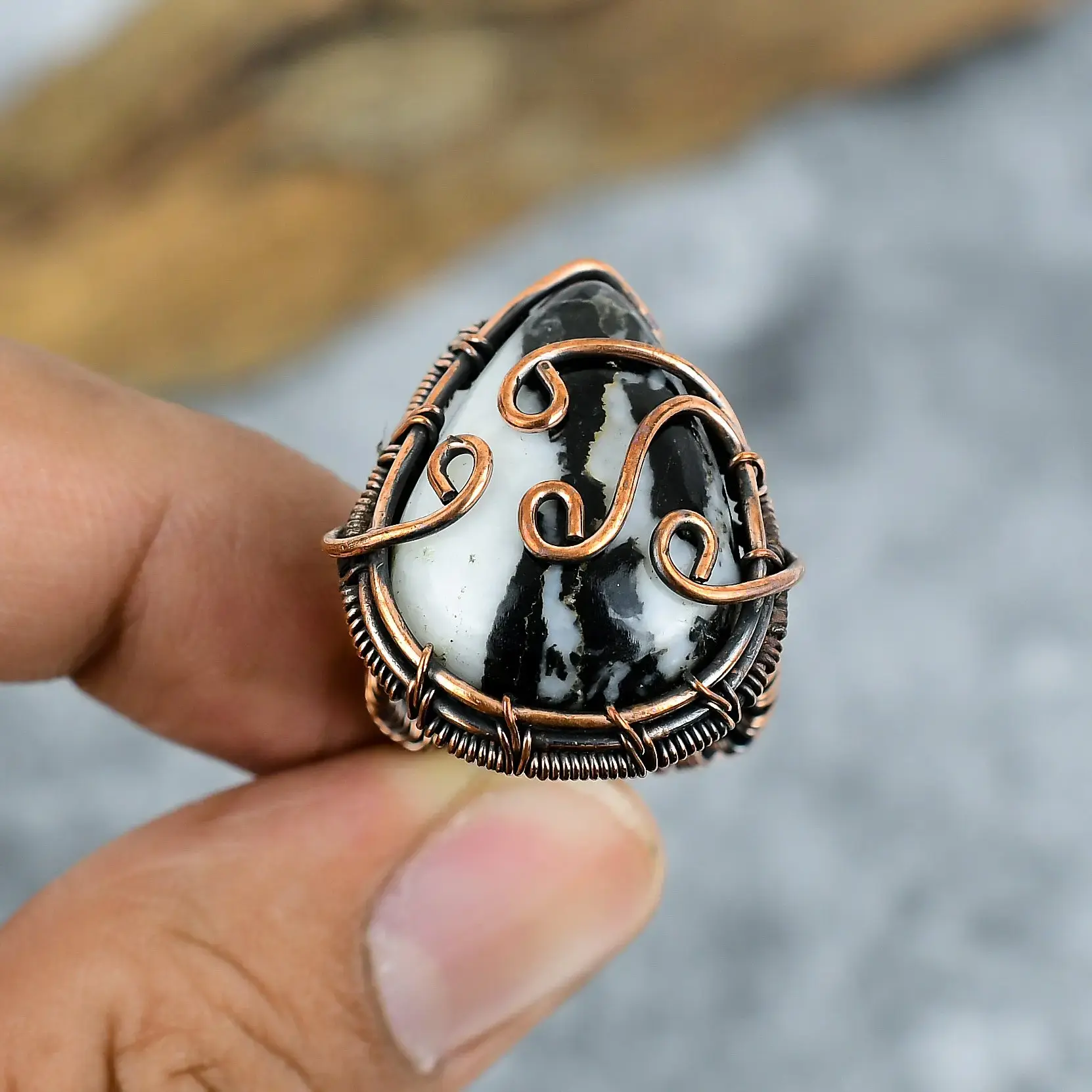 Copper Wire Ring thumb