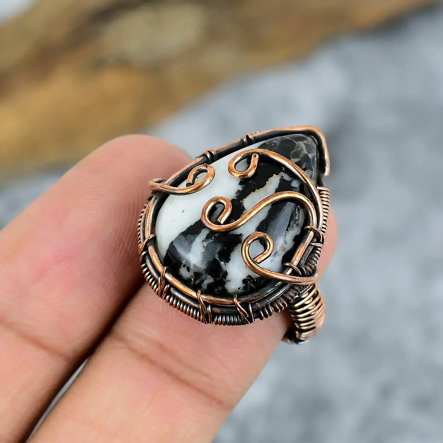 Copper Wire Ring thumb