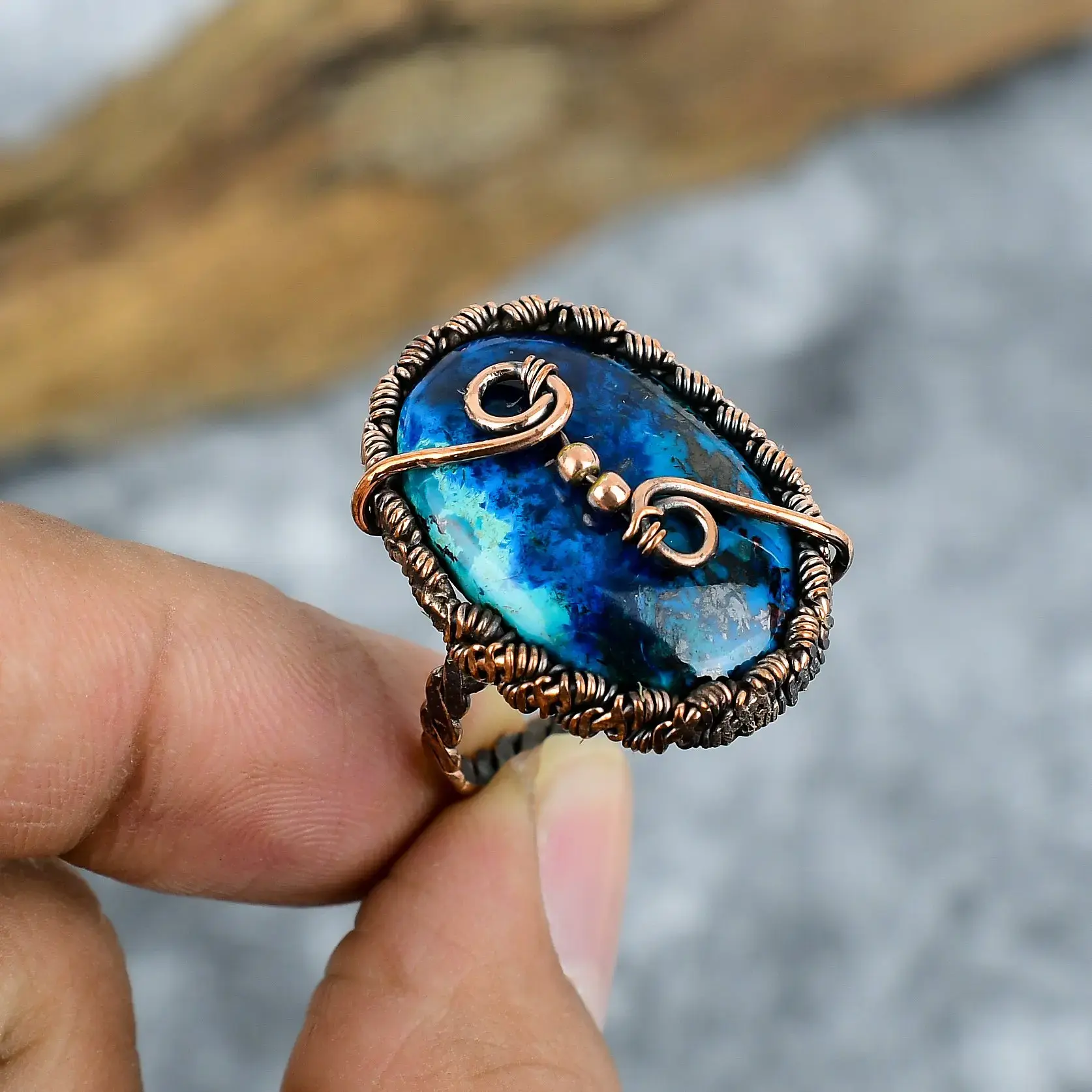 Copper Wire Ring thumb