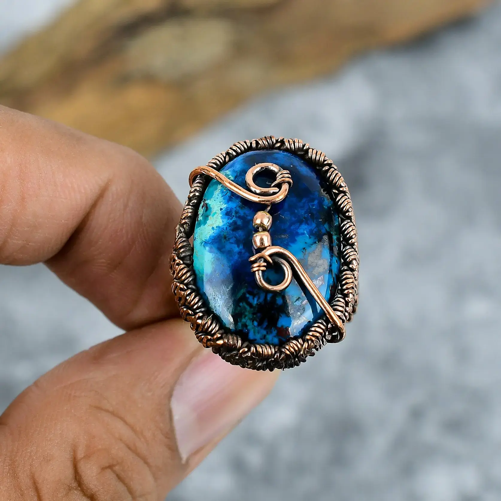 Copper Wire Ring thumb