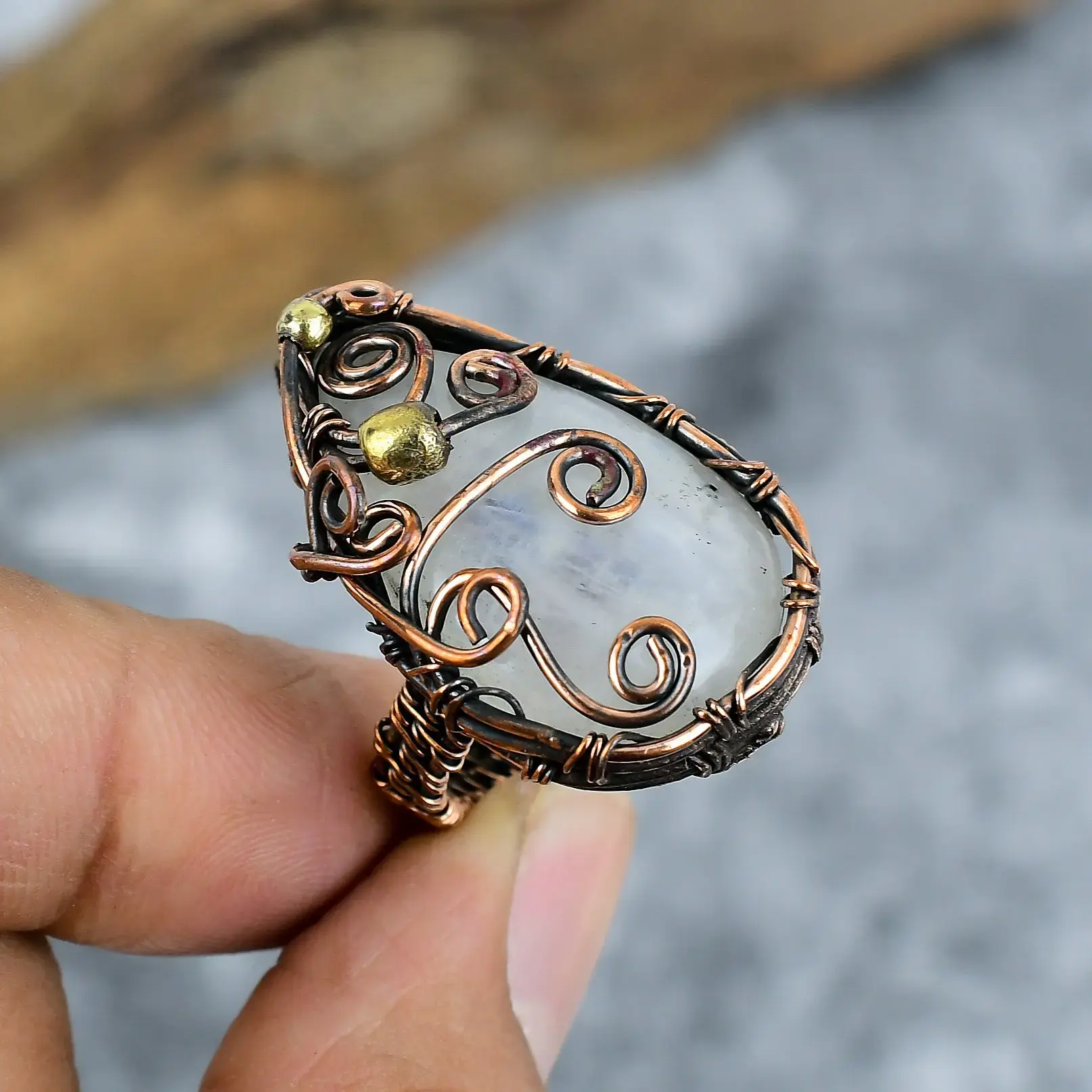 Copper Wire Ring thumb
