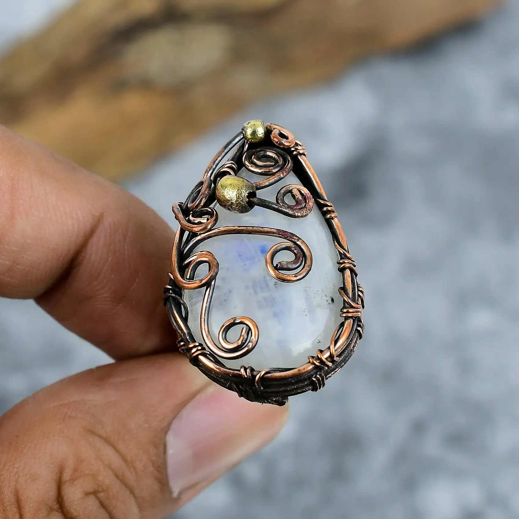 Copper Wire Ring thumb