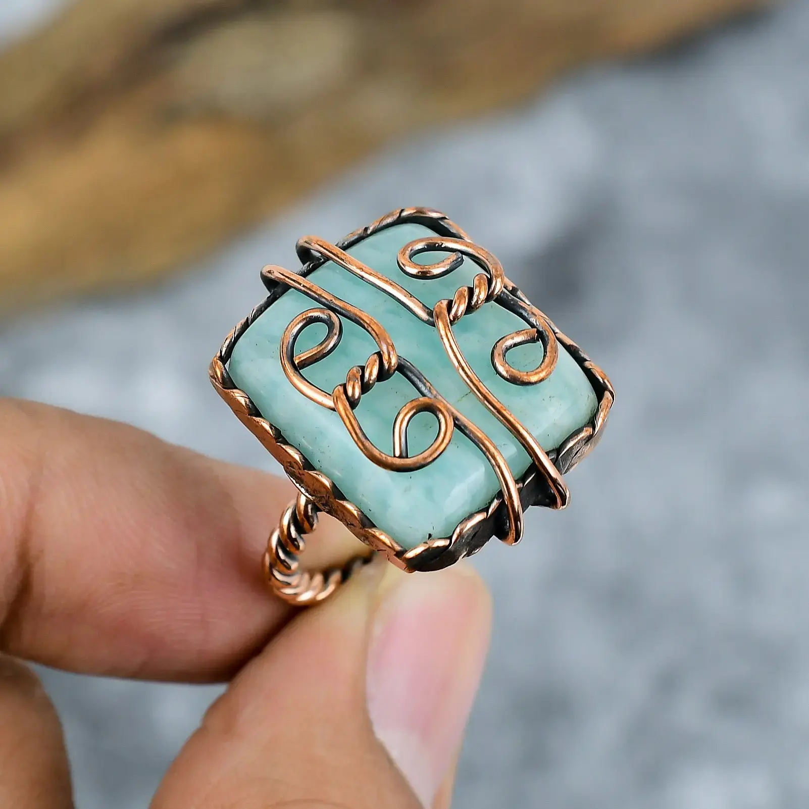Copper Wire Ring thumb