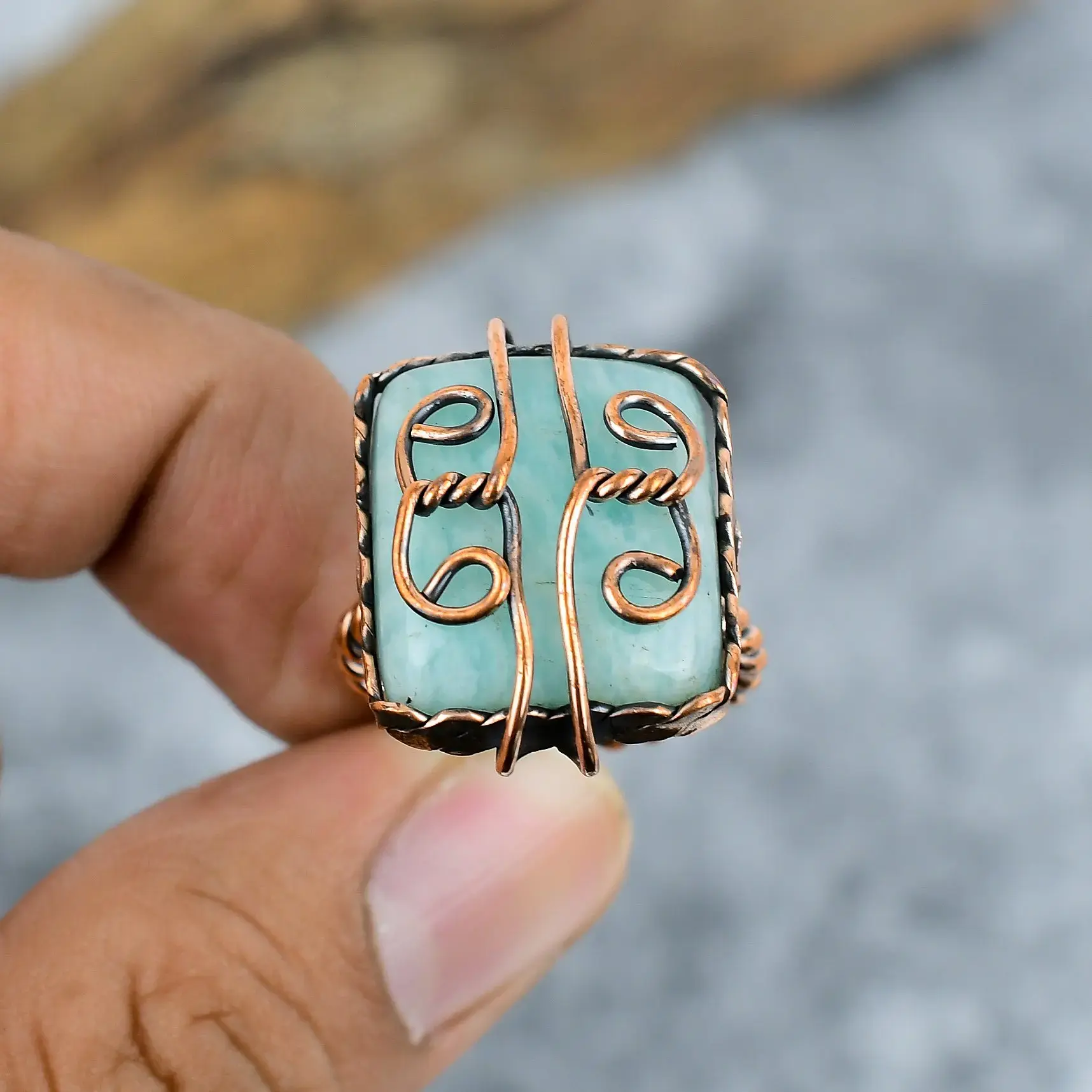 Copper Wire Ring thumb