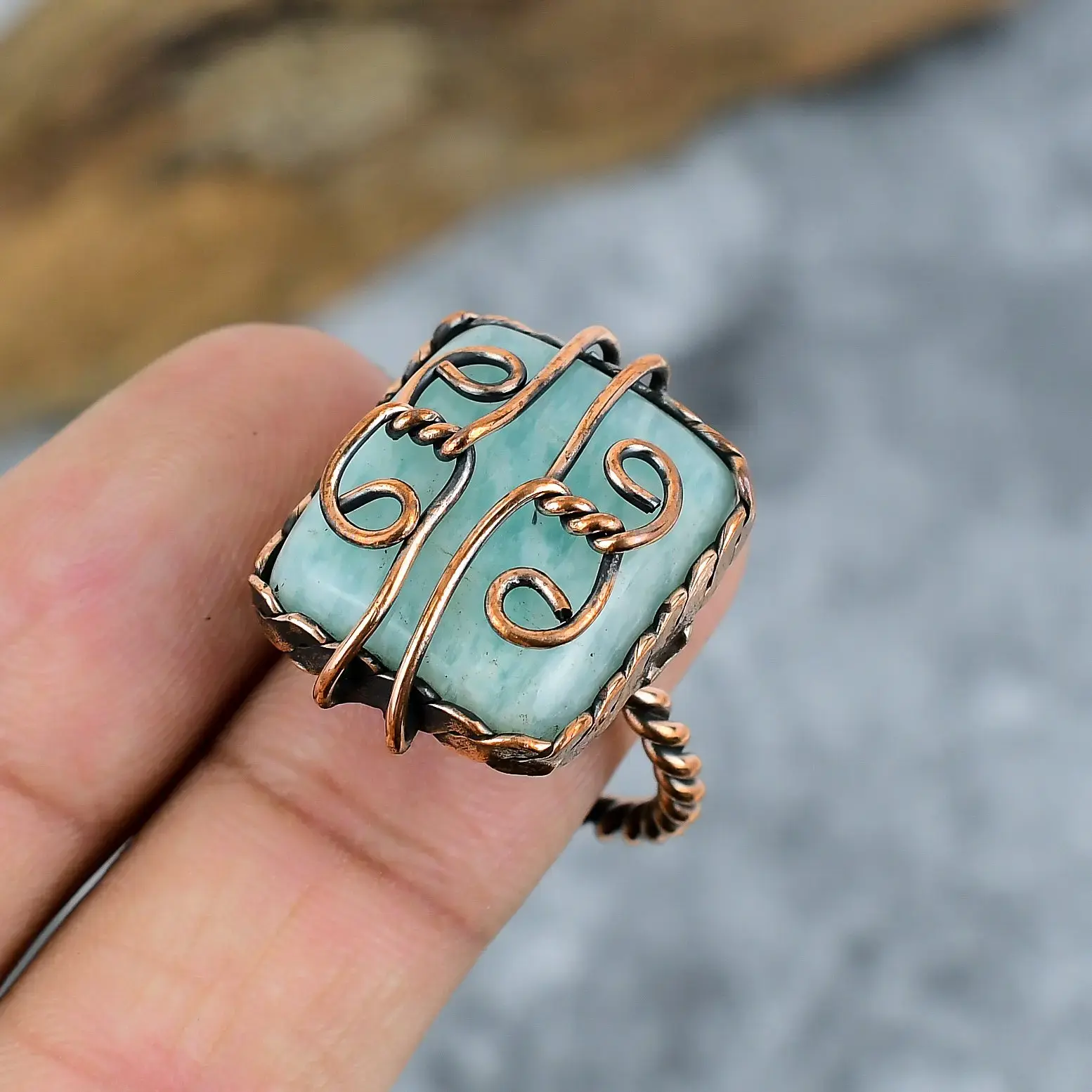 Copper Wire Ring thumb