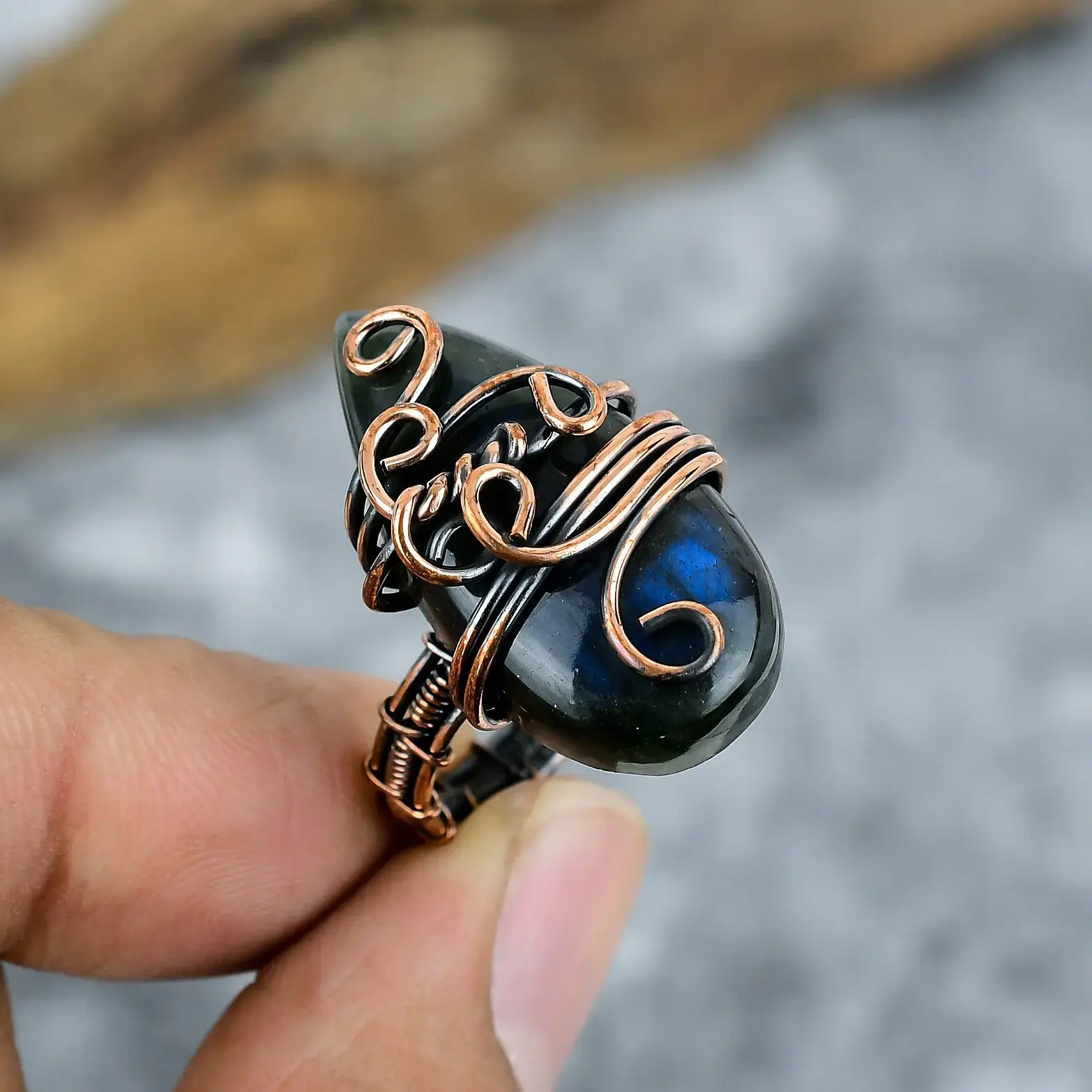 Copper Wire Ring thumb